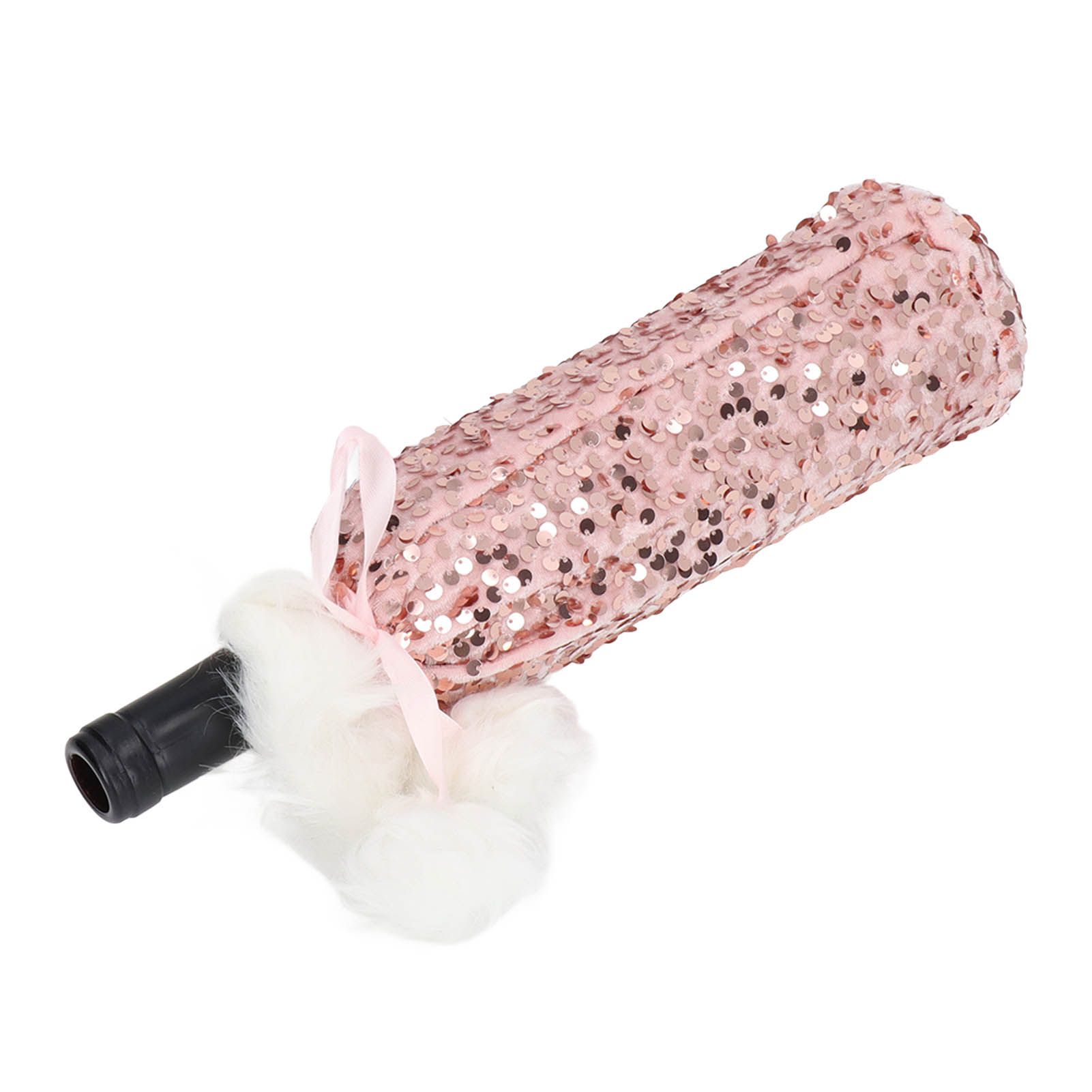 Christmas Wine Bottle Cover Beautiful Shiny Sequin Cloth Decorative Bottle view 7