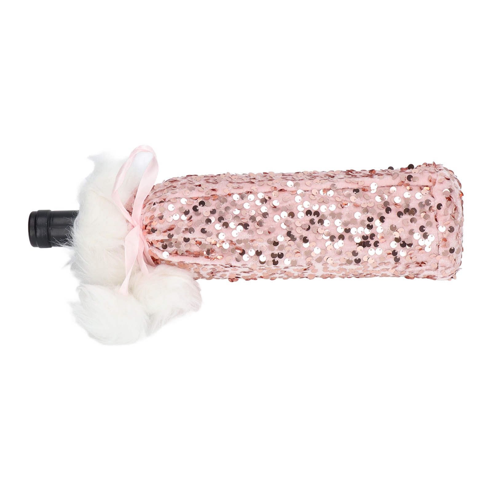 Christmas Wine Bottle Cover Beautiful Shiny Sequin Cloth Decorative Bottle view 8