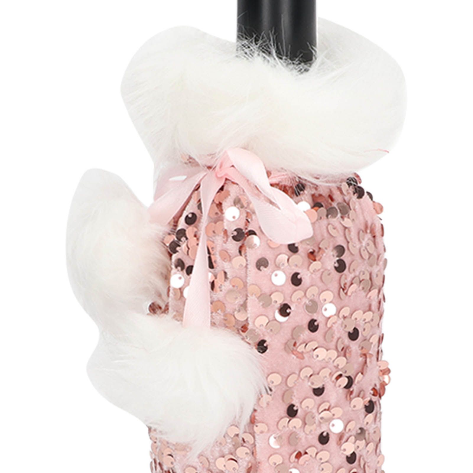 Christmas Wine Bottle Cover Beautiful Shiny Sequin Cloth Decorative Bottle view 15