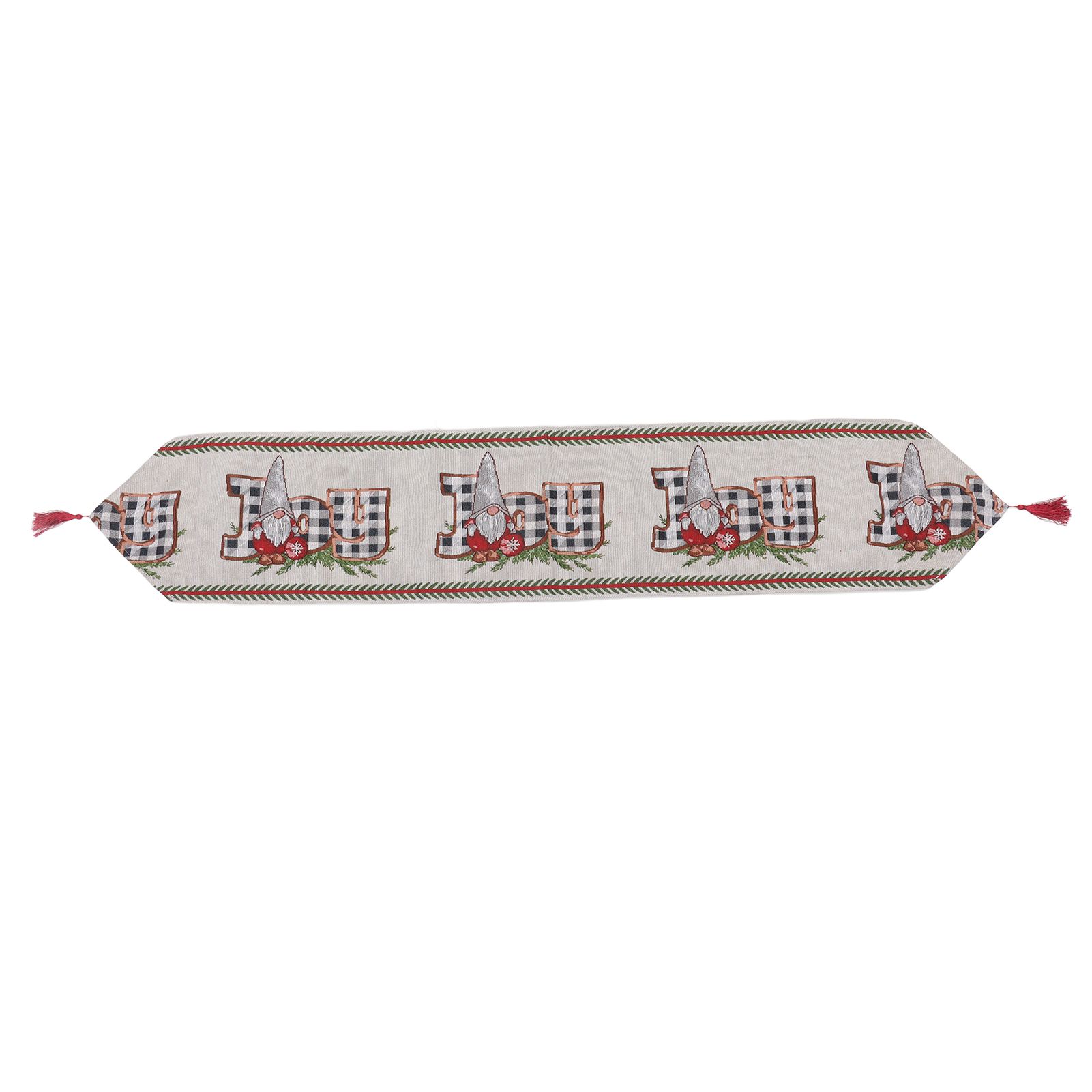 Christmas Table Runner Reusable Washable 1.8m Long Knitted Fabric Table Runner
