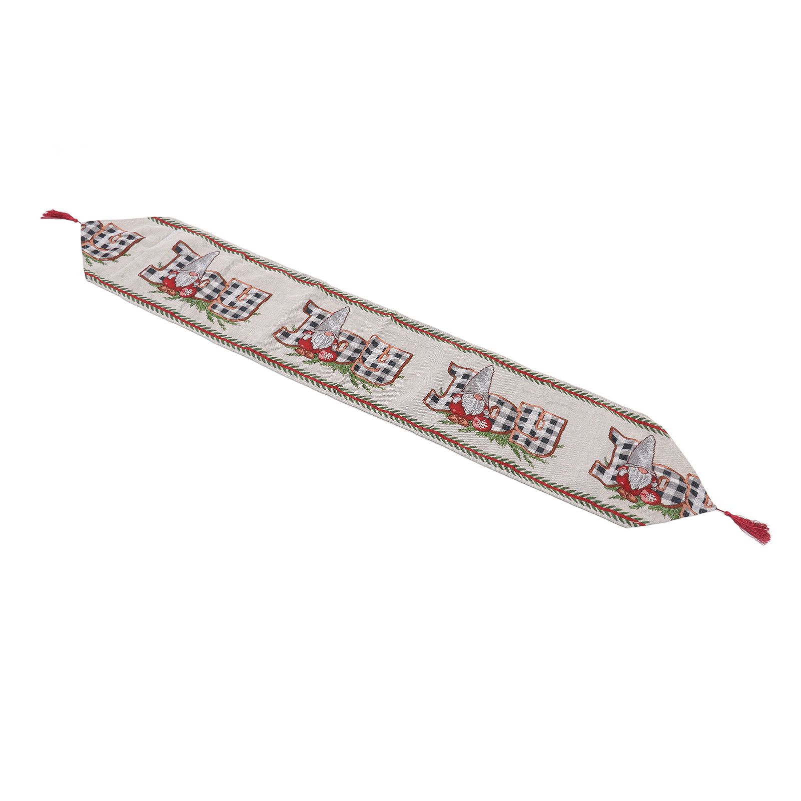 Christmas Table Runner Reusable Washable 1.8m Long Knitted Fabric Table Runner view 7