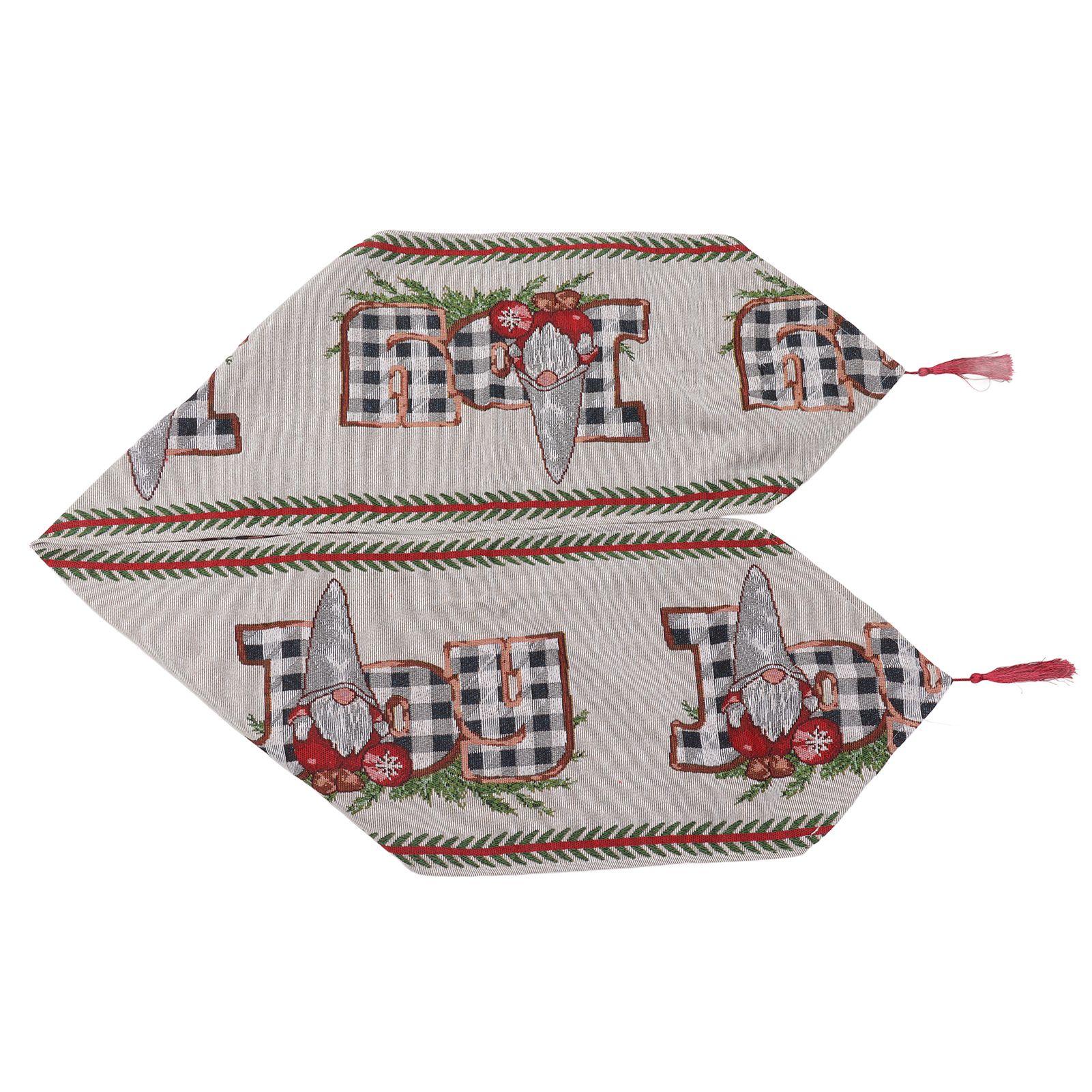 Christmas Table Runner Reusable Washable 1.8m Long Knitted Fabric Table Runner view 8