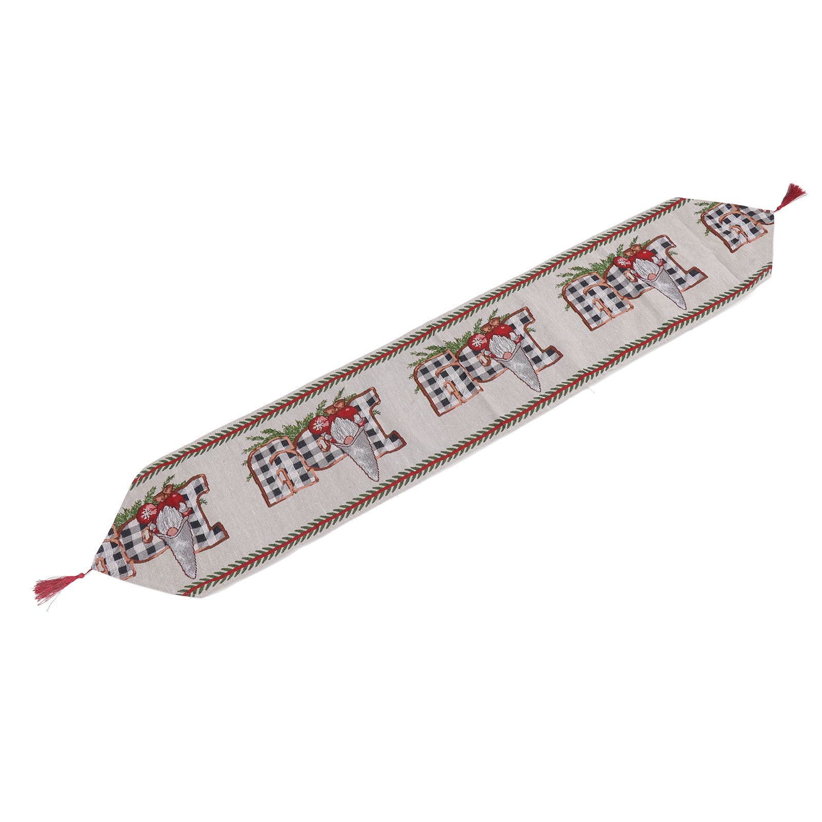 Christmas Table Runner Reusable Washable 1.8m Long Knitted Fabric Table Runner view 9