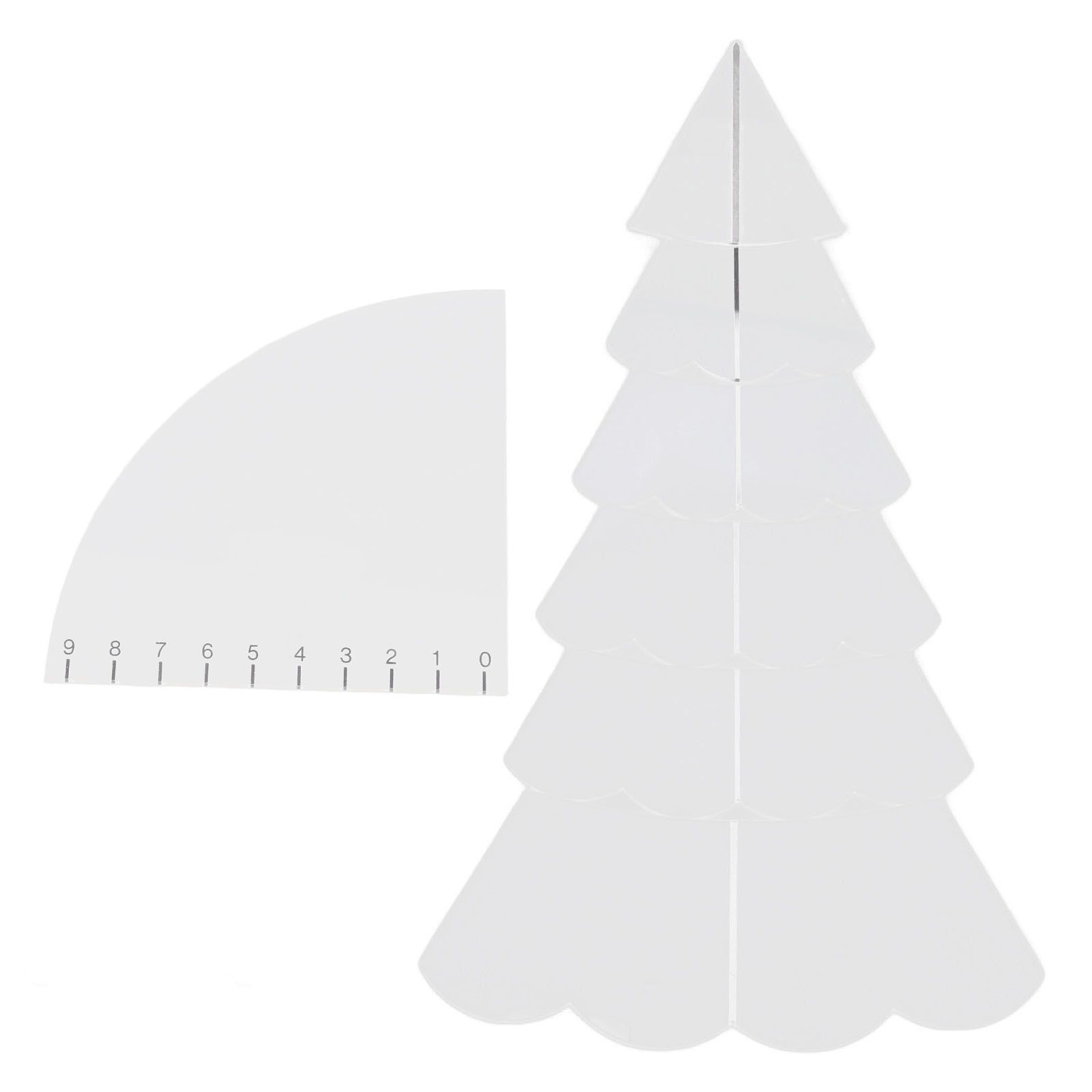 Handmade Christmas Tree Quilting Set Transparent Acrylic DIY Sewing Pattern