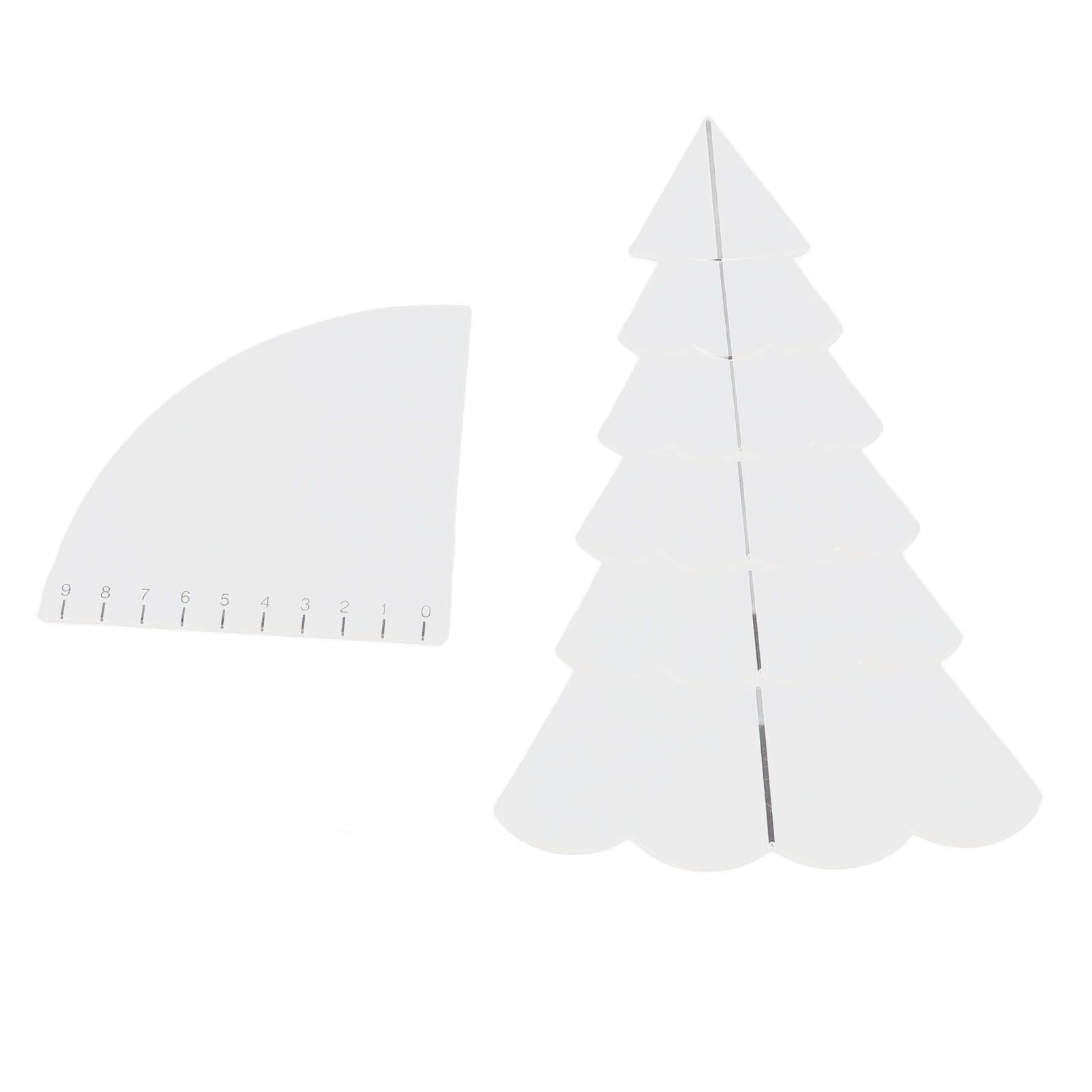 Handmade Christmas Tree Quilting Set Transparent Acrylic DIY Sewing Pattern view 6