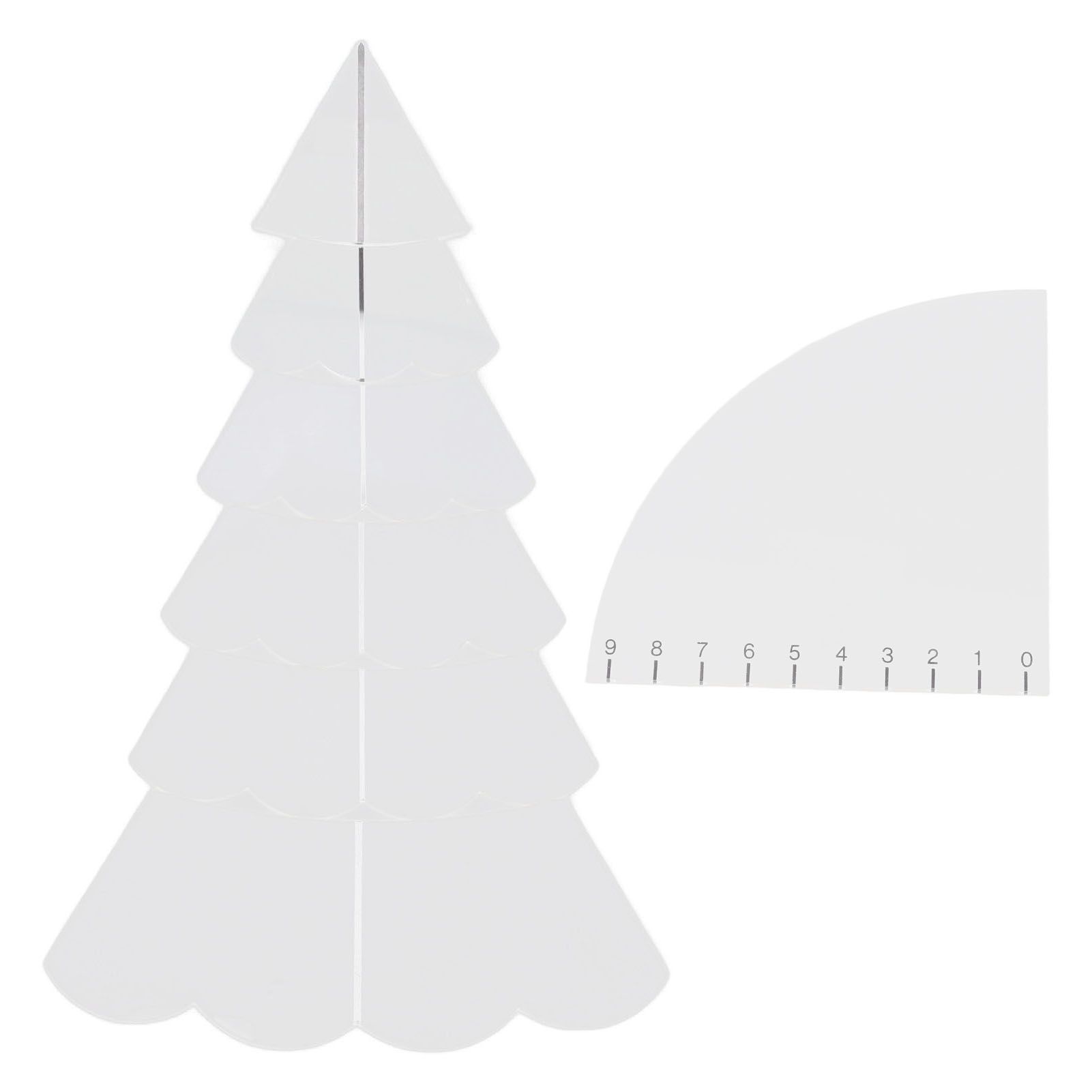 Handmade Christmas Tree Quilting Set Transparent Acrylic DIY Sewing Pattern view 8