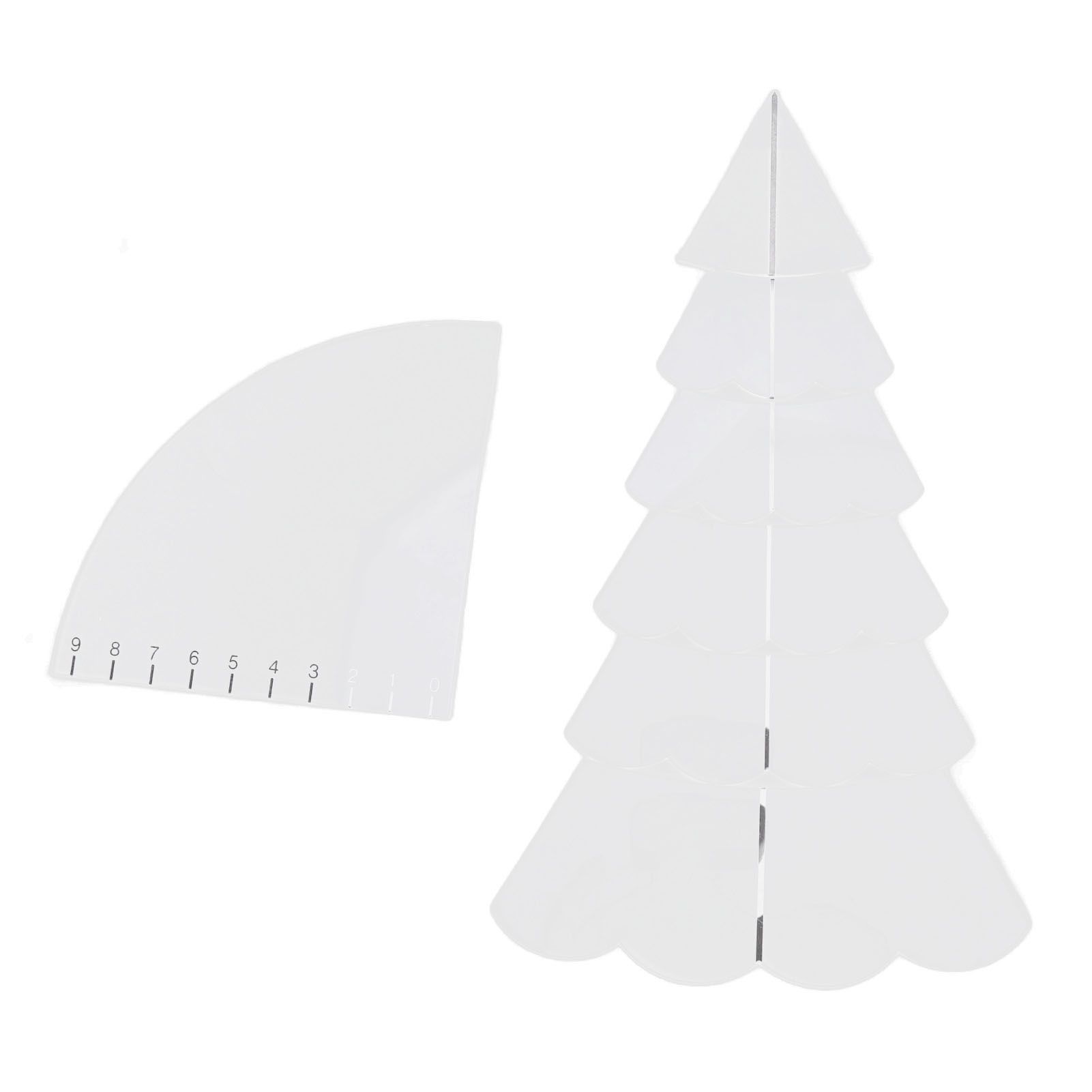 Handmade Christmas Tree Quilting Set Transparent Acrylic DIY Sewing Pattern view 10