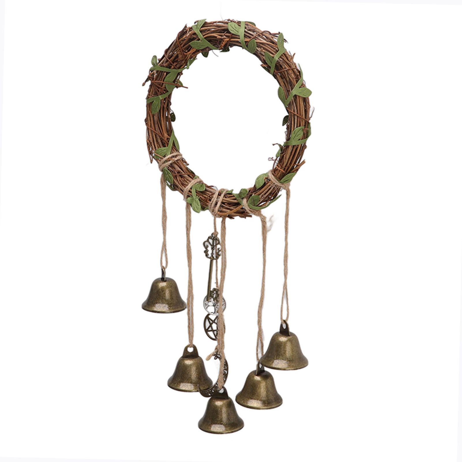 Hanging Witch Bell Handmade Decorative Witch Wind Chime with Meaningful — image 1