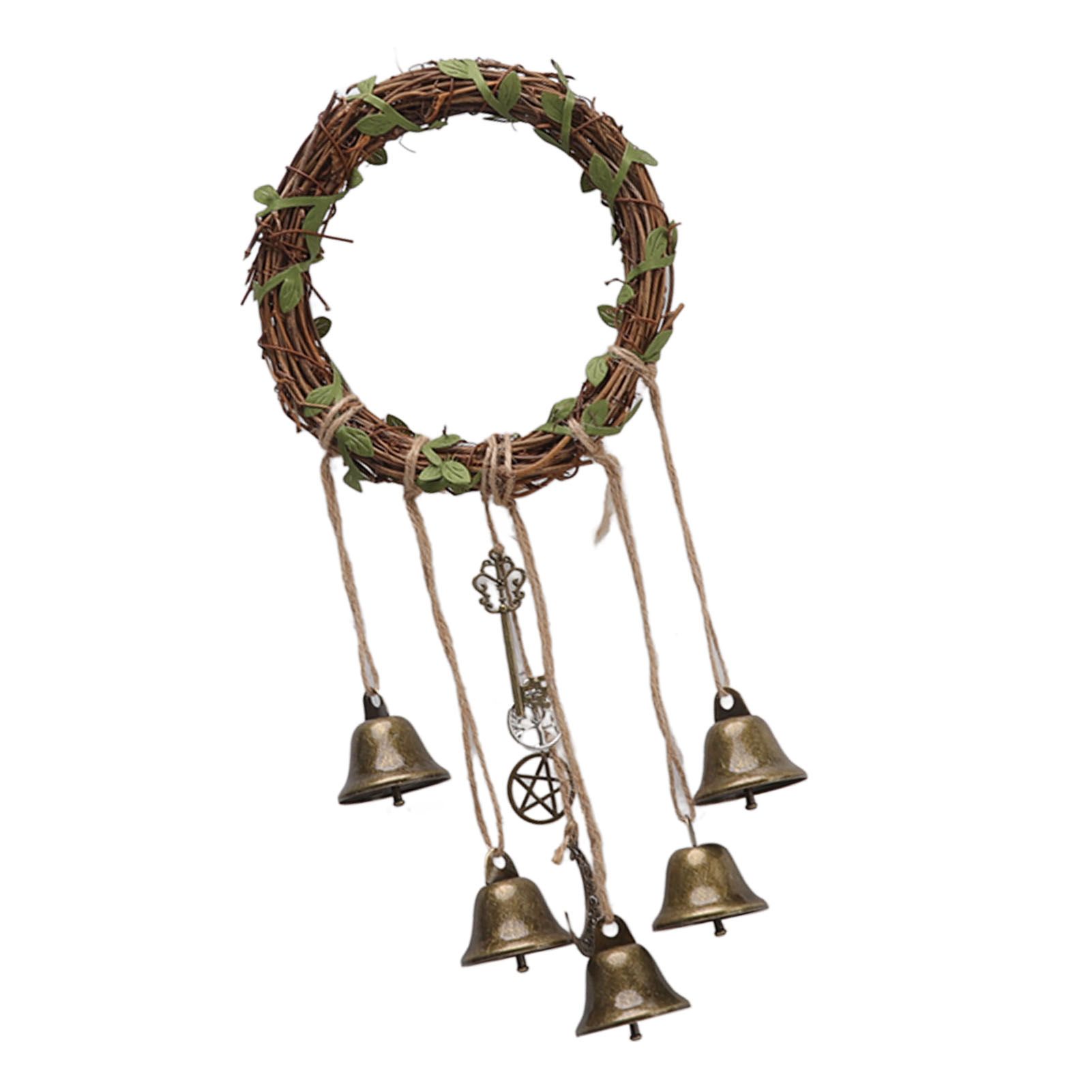 Hanging Witch Bell Handmade Decorative Witch Wind Chime with Meaningful view 2