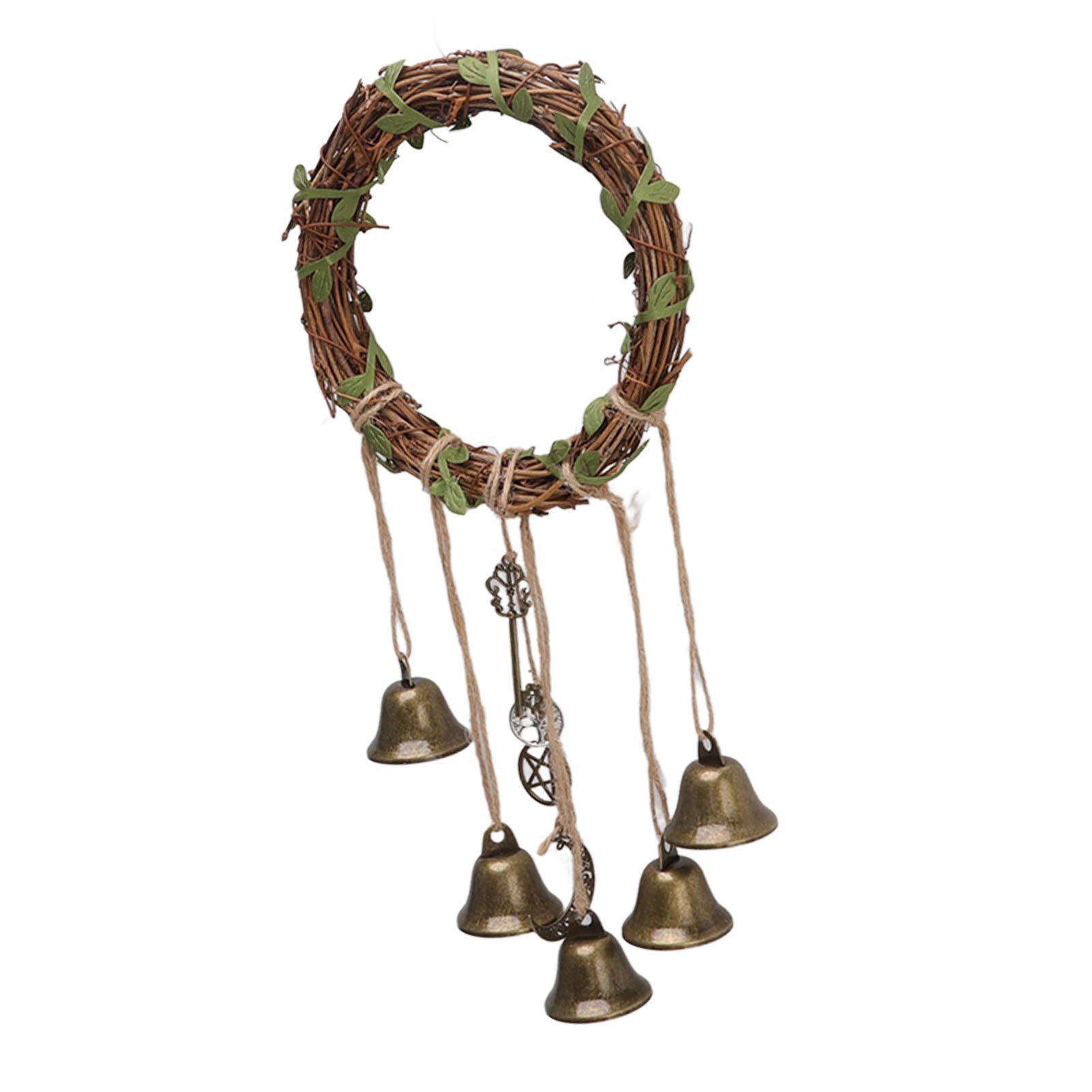 Hanging Witch Bell Handmade Decorative Witch Wind Chime with Meaningful view 5
