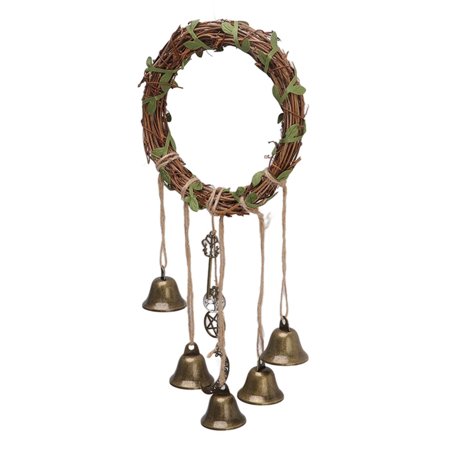 Hanging Witch Bell Handmade Decorative Witch Wind Chime with Meaningful view 7