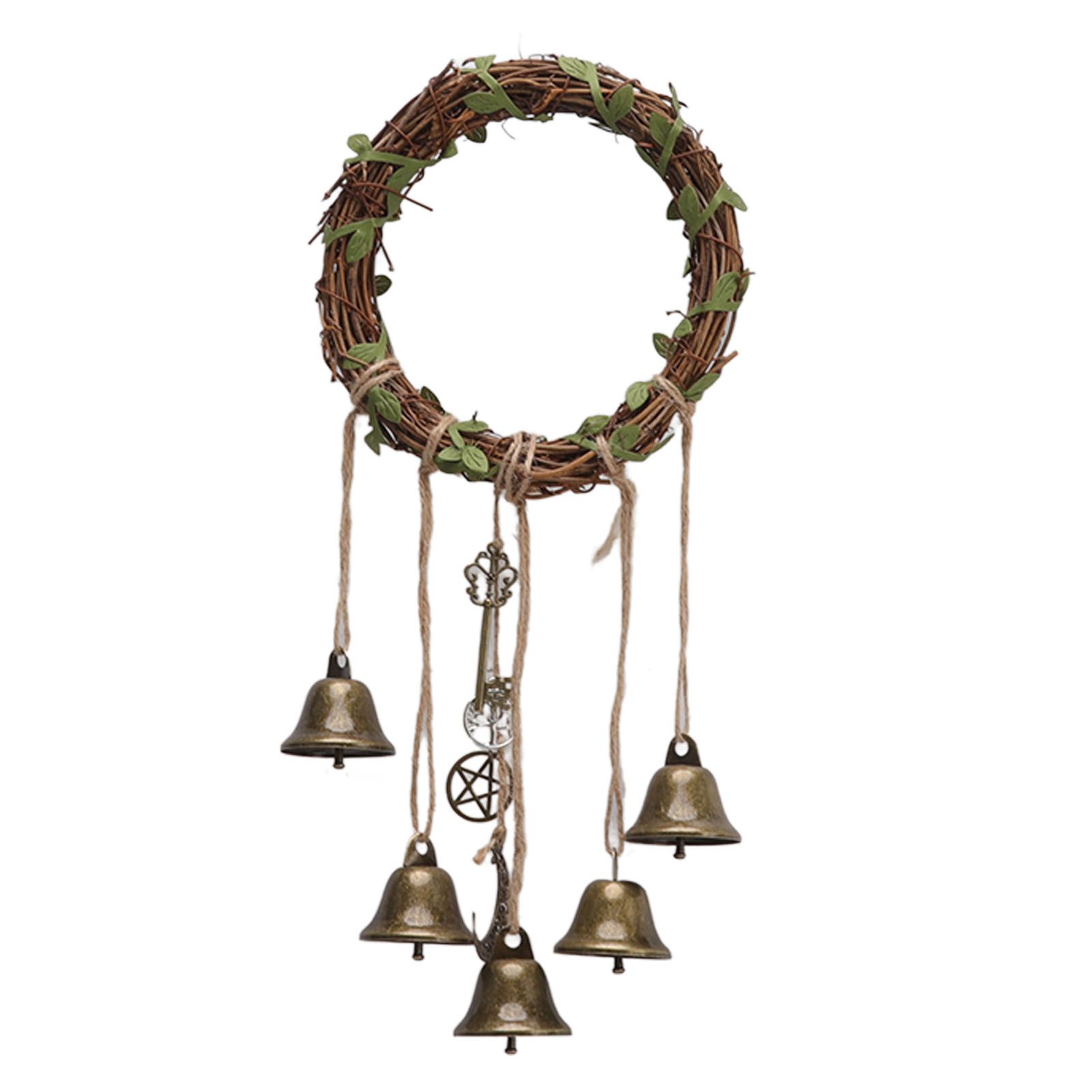 Hanging Witch Bell Handmade Decorative Witch Wind Chime with Meaningful view 3