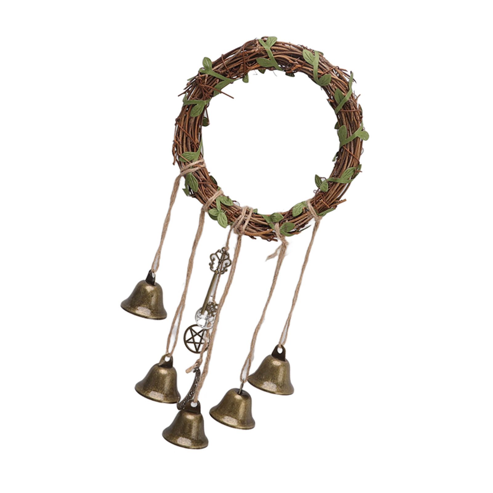 Hanging Witch Bell Handmade Decorative Witch Wind Chime with Meaningful view 8