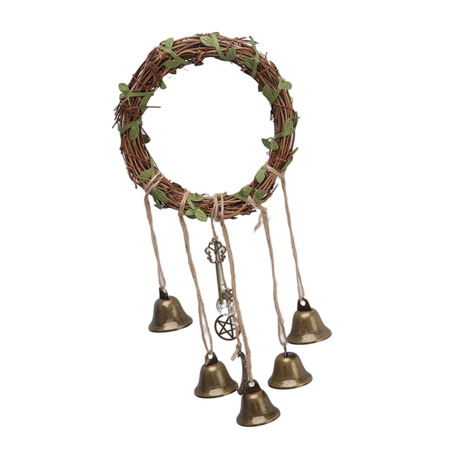 Hanging Witch Bell Handmade Decorative Witch Wind Chime with Meaningful view 9