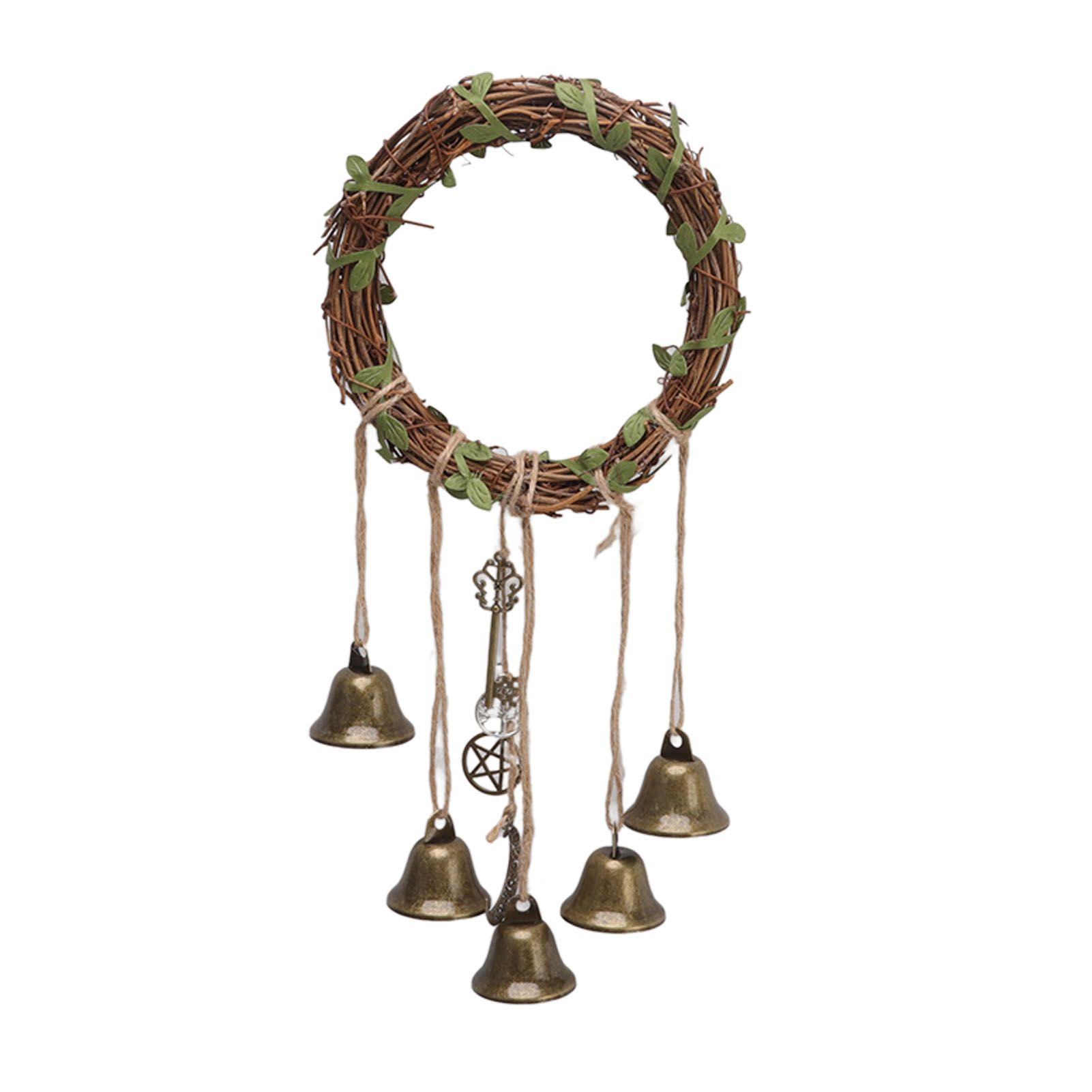 Hanging Witch Bell Handmade Decorative Witch Wind Chime with Meaningful view 10