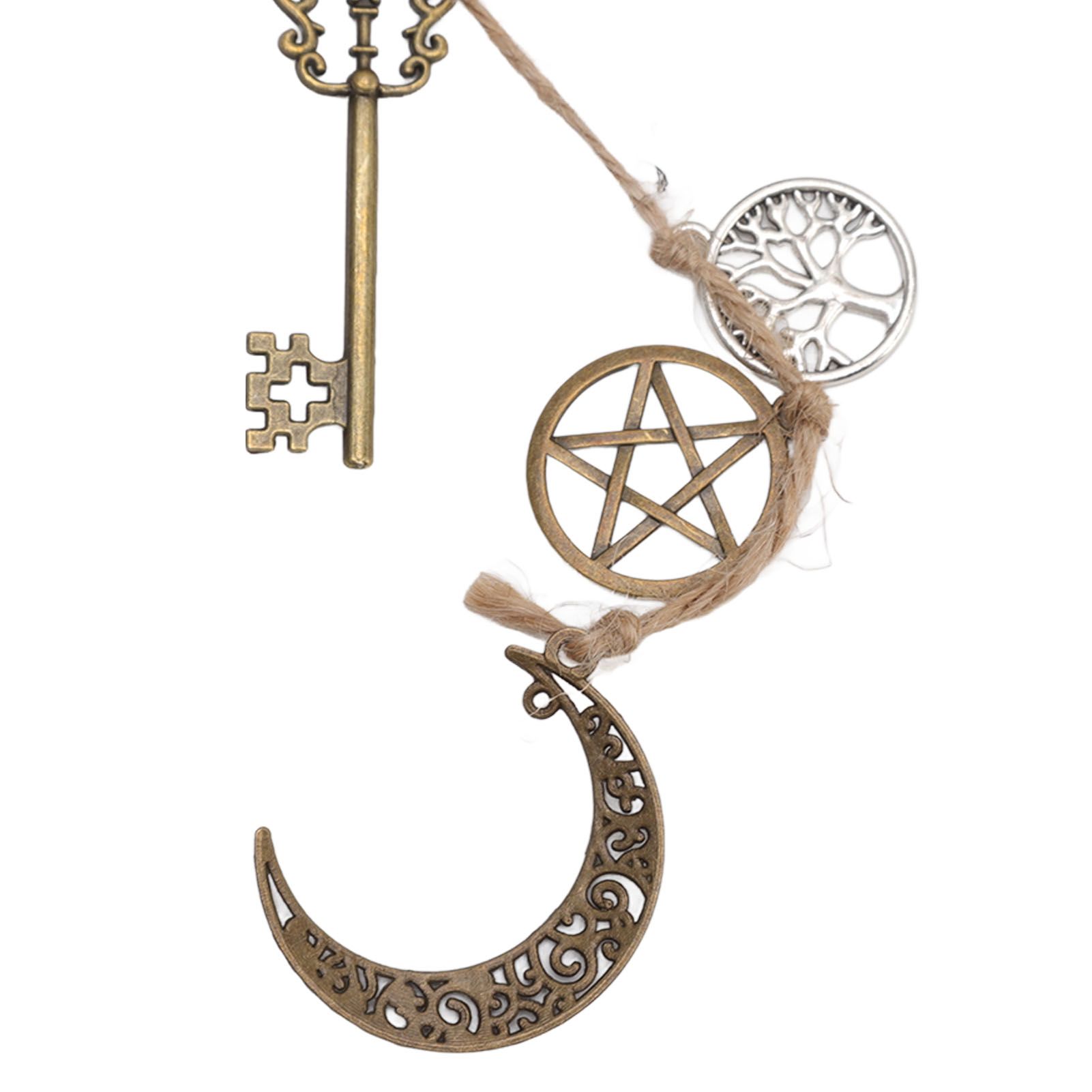 Hanging Witch Bell Handmade Decorative Witch Wind Chime with Meaningful view 13