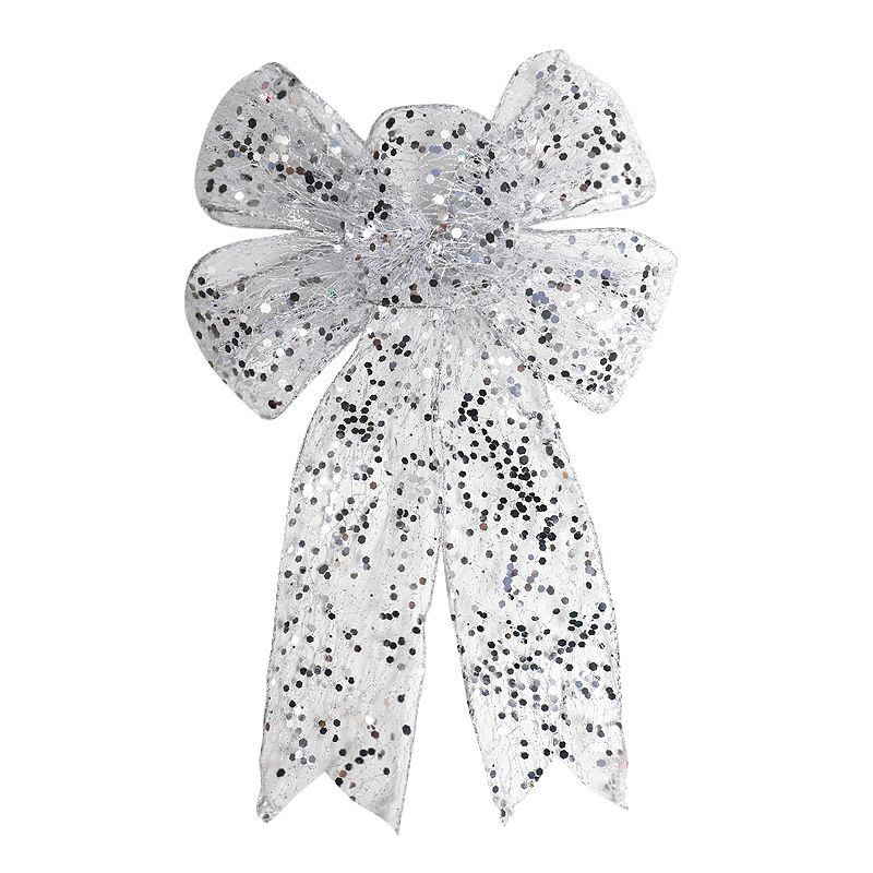 1pcs Christmas Decorative Bows Imitation Hemp Hand Crafted Ribbon Christmas