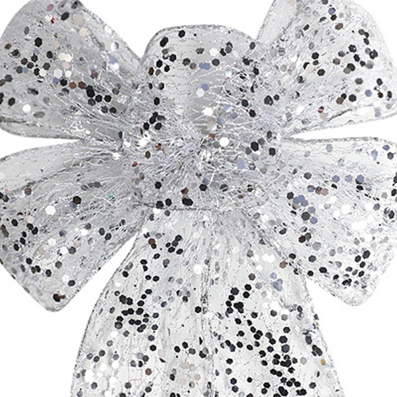 1pcs Christmas Decorative Bows Imitation Hemp Hand Crafted Ribbon Christmas view 5