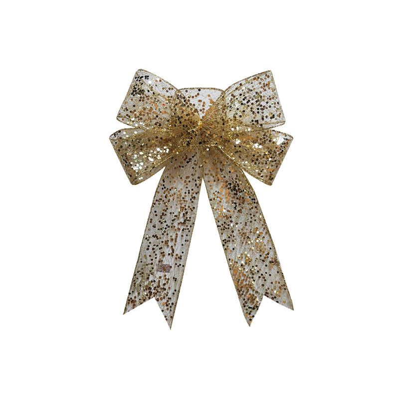 1pcs Christmas Decorative Bows Imitation Hemp Hand Crafted Ribbon Christmas