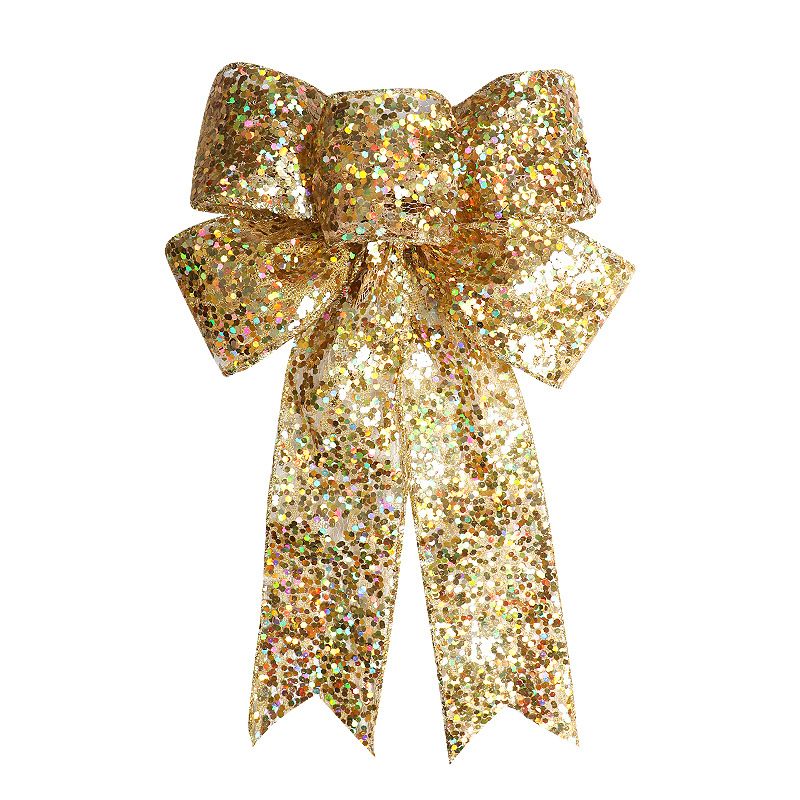 1pcs Christmas Decorative Bows Imitation Hemp Hand Crafted Ribbon Christmas