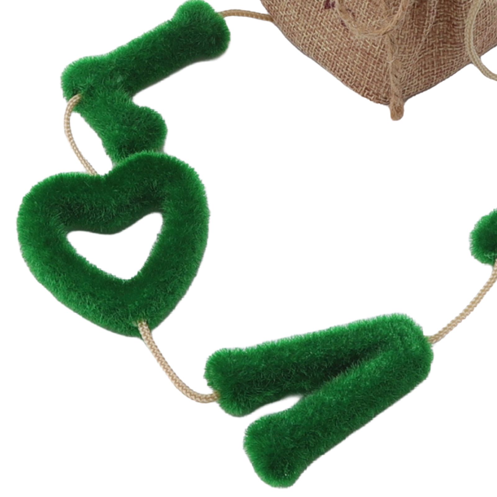 Love Hanging Flower Basket Plastic and Linen Hanging Artificial Flower for view 14