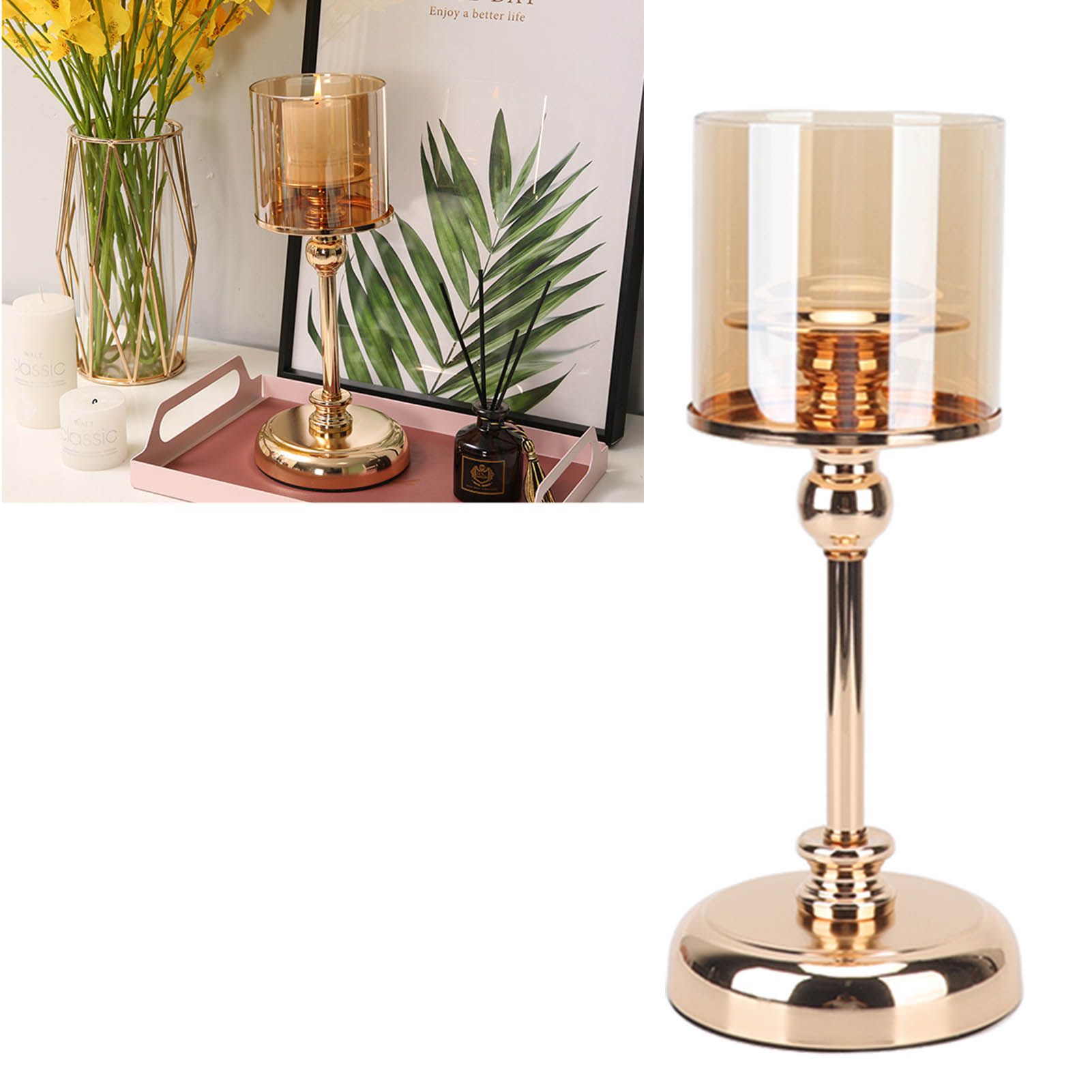 Light Luxury French Candlestick Ornament Table Candle Holder Romantic view 11
