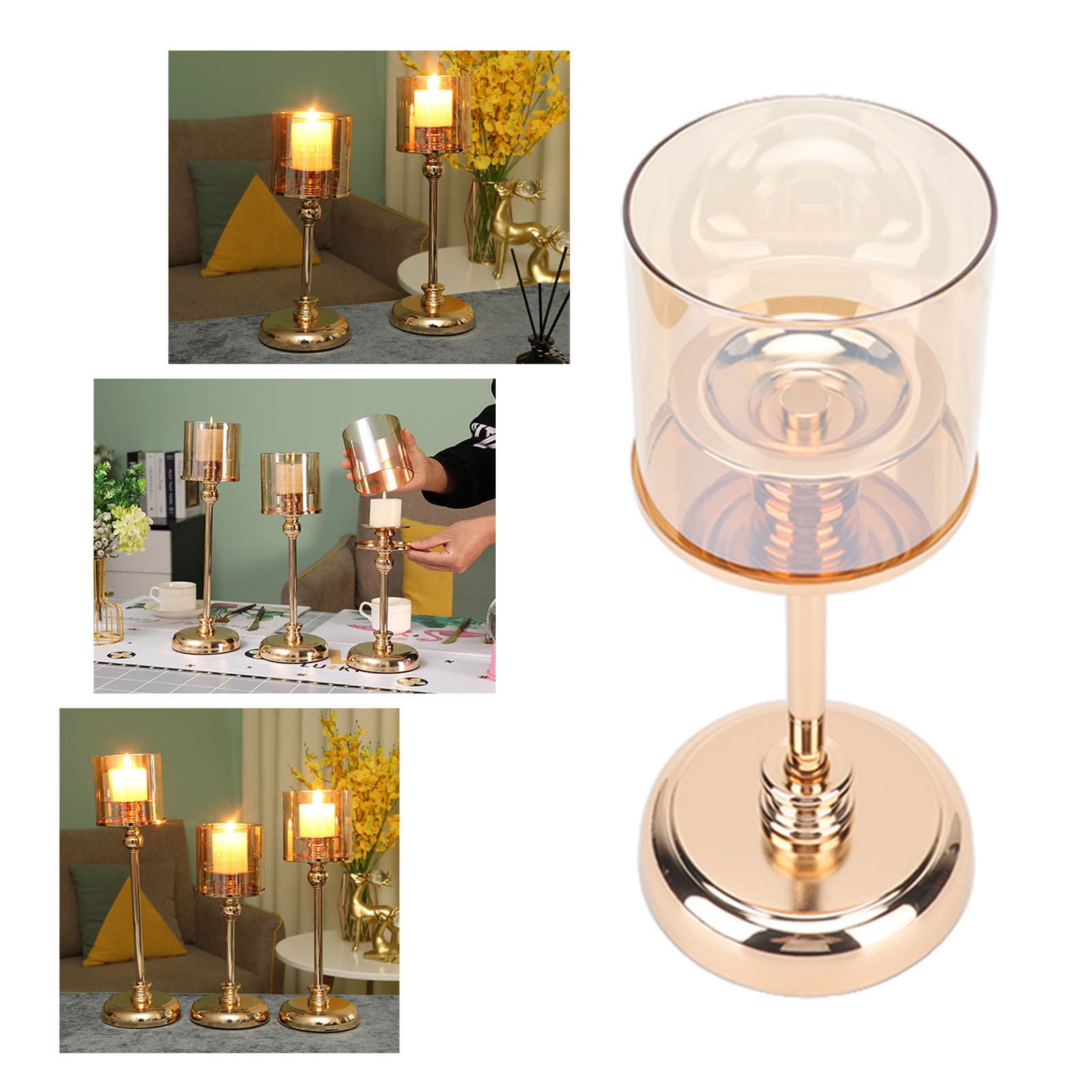 Light Luxury French Candlestick Ornament Table Candle Holder Romantic view 12