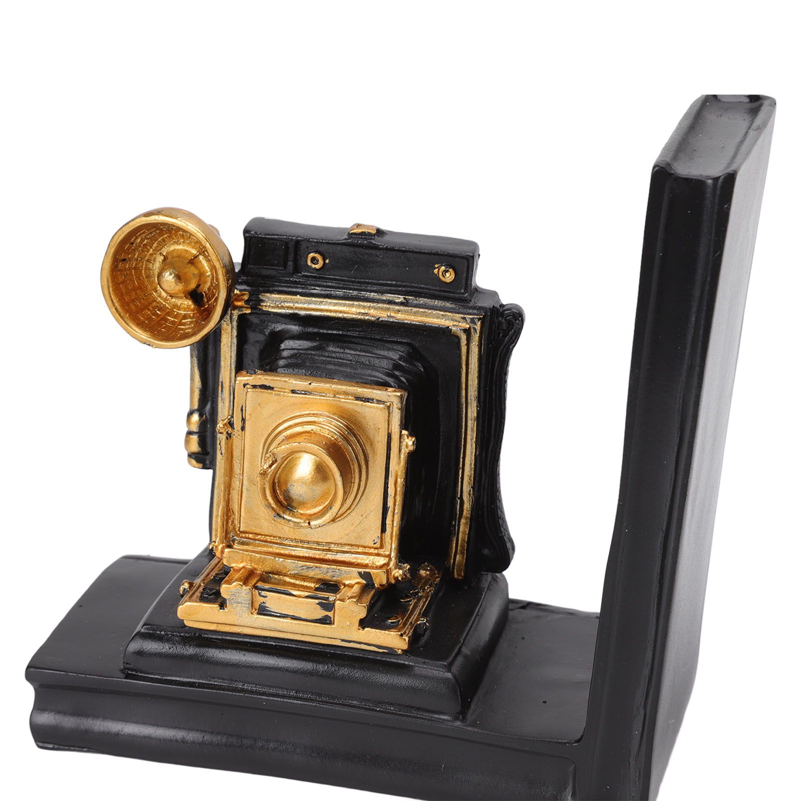 One Pair Shelf Book Ends Movie Projector Designed Resin Bookend Decoration for view 14