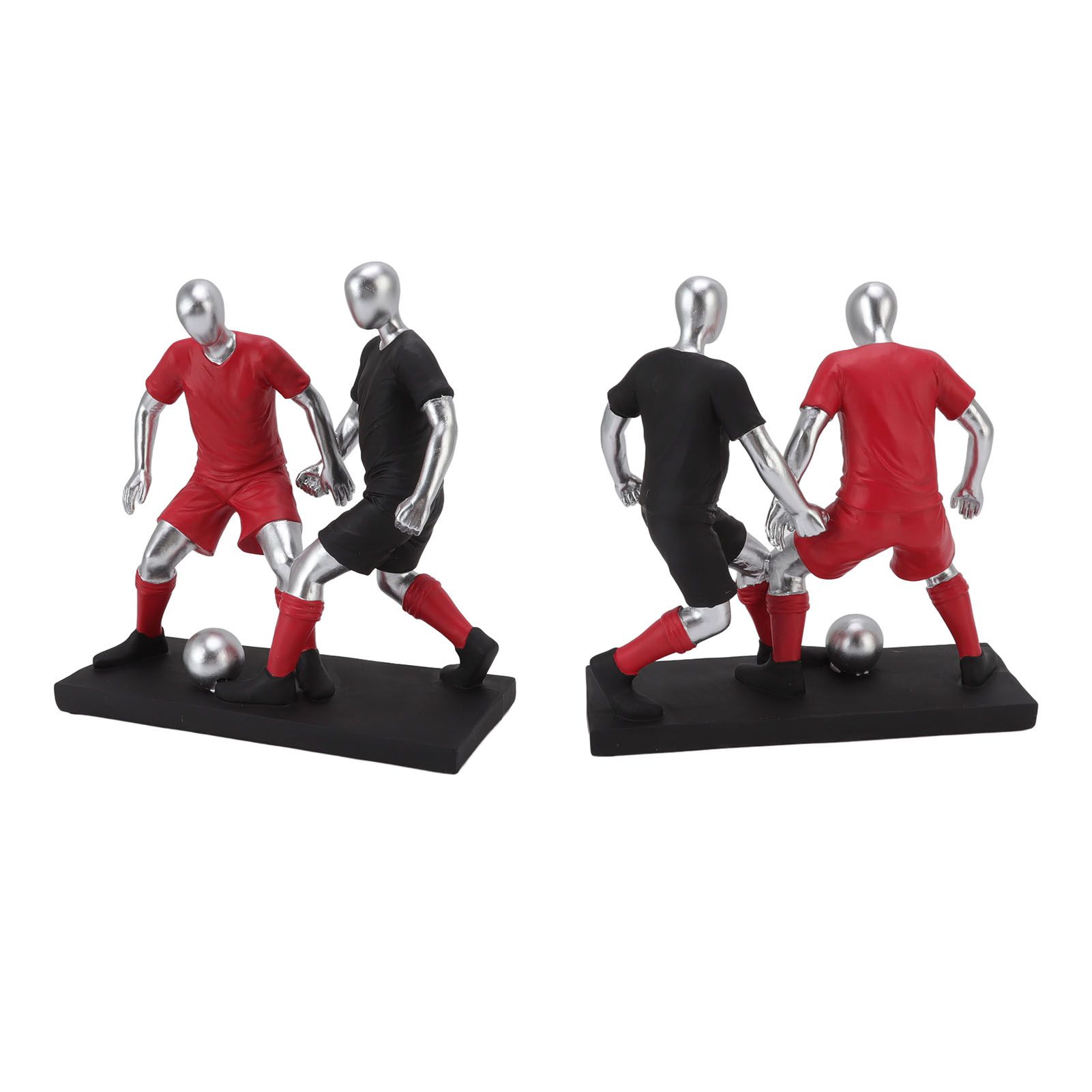 Resign Football Player Statue Soccer Sculpture Figurine Football Statue Decor view 5