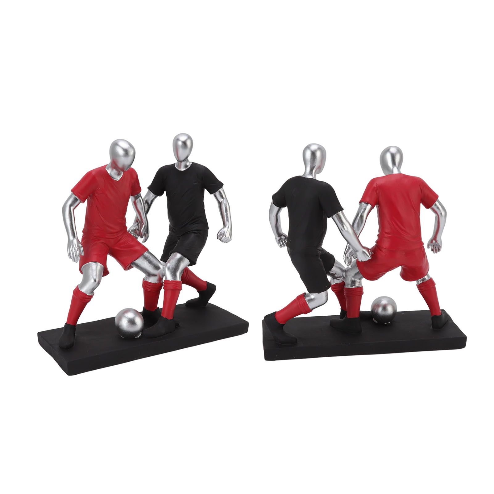 Resign Football Player Statue Soccer Sculpture Figurine Football Statue Decor view 13
