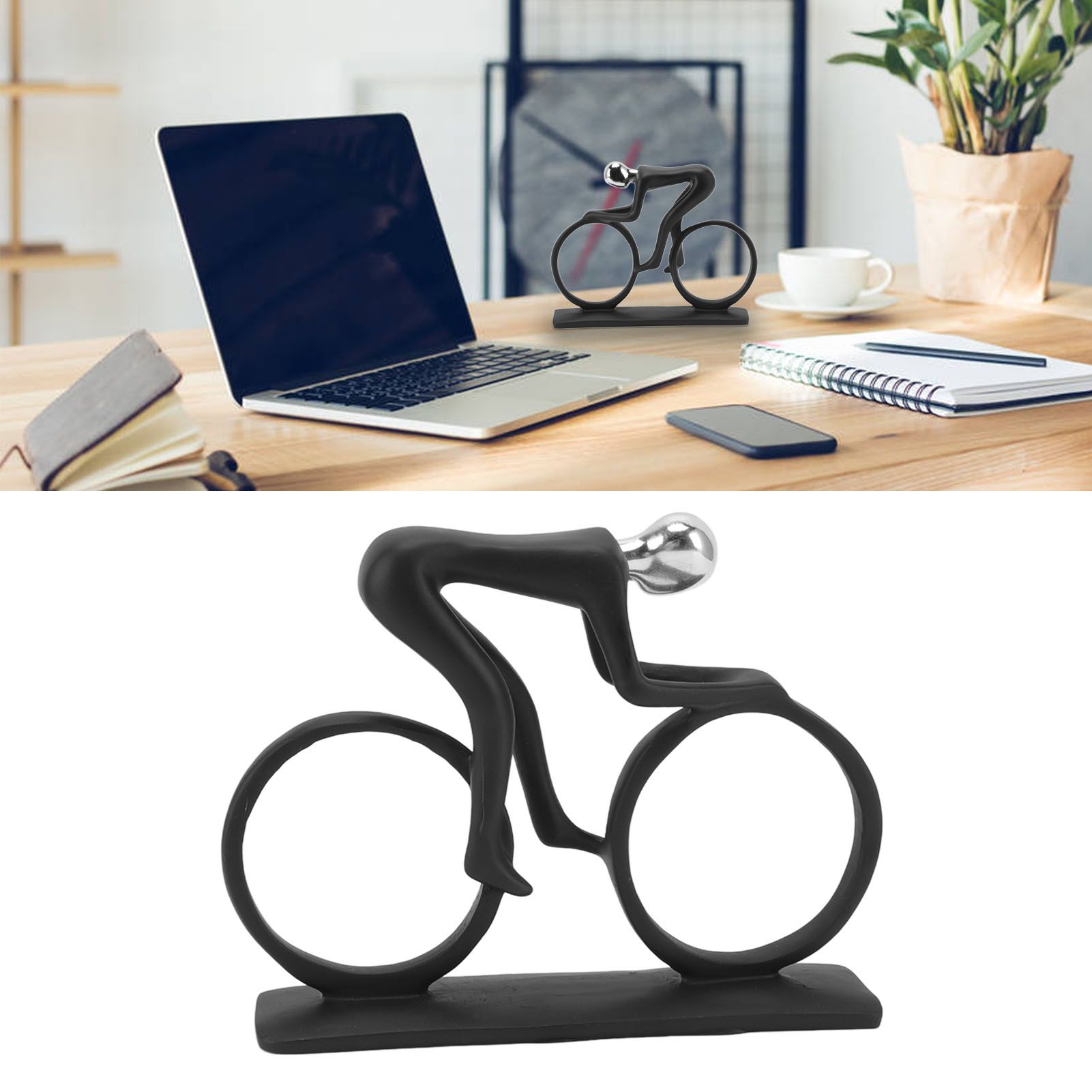 Cycling Ornament Resin Simple Streamlined Appearance Desktop Decoration for TV view 11
