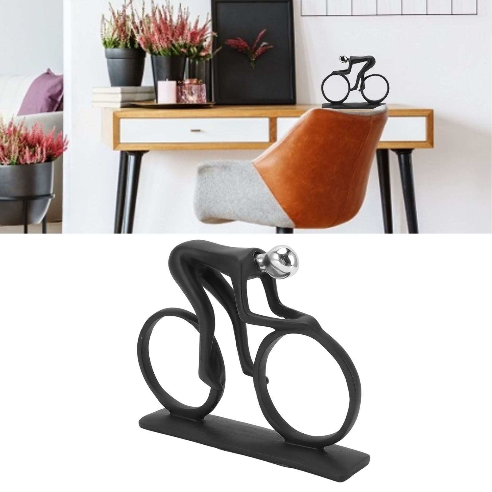 Cycling Ornament Resin Simple Streamlined Appearance Desktop Decoration for TV view 12