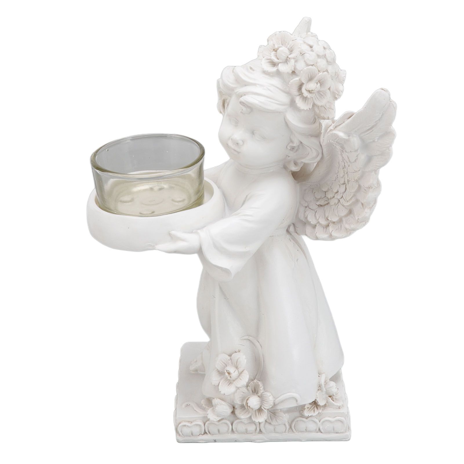 Angel Candle Holder Decorative Lightweight Robust Desktop Ambient Resin Candle view 2