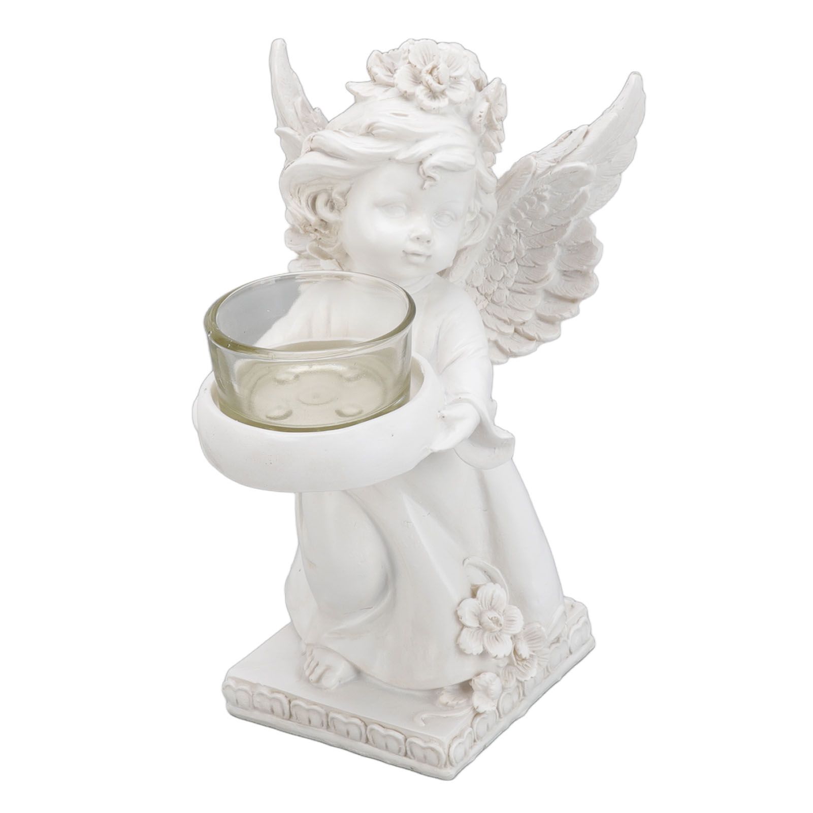 Angel Candle Holder Decorative Lightweight Robust Desktop Ambient Resin Candle view 3