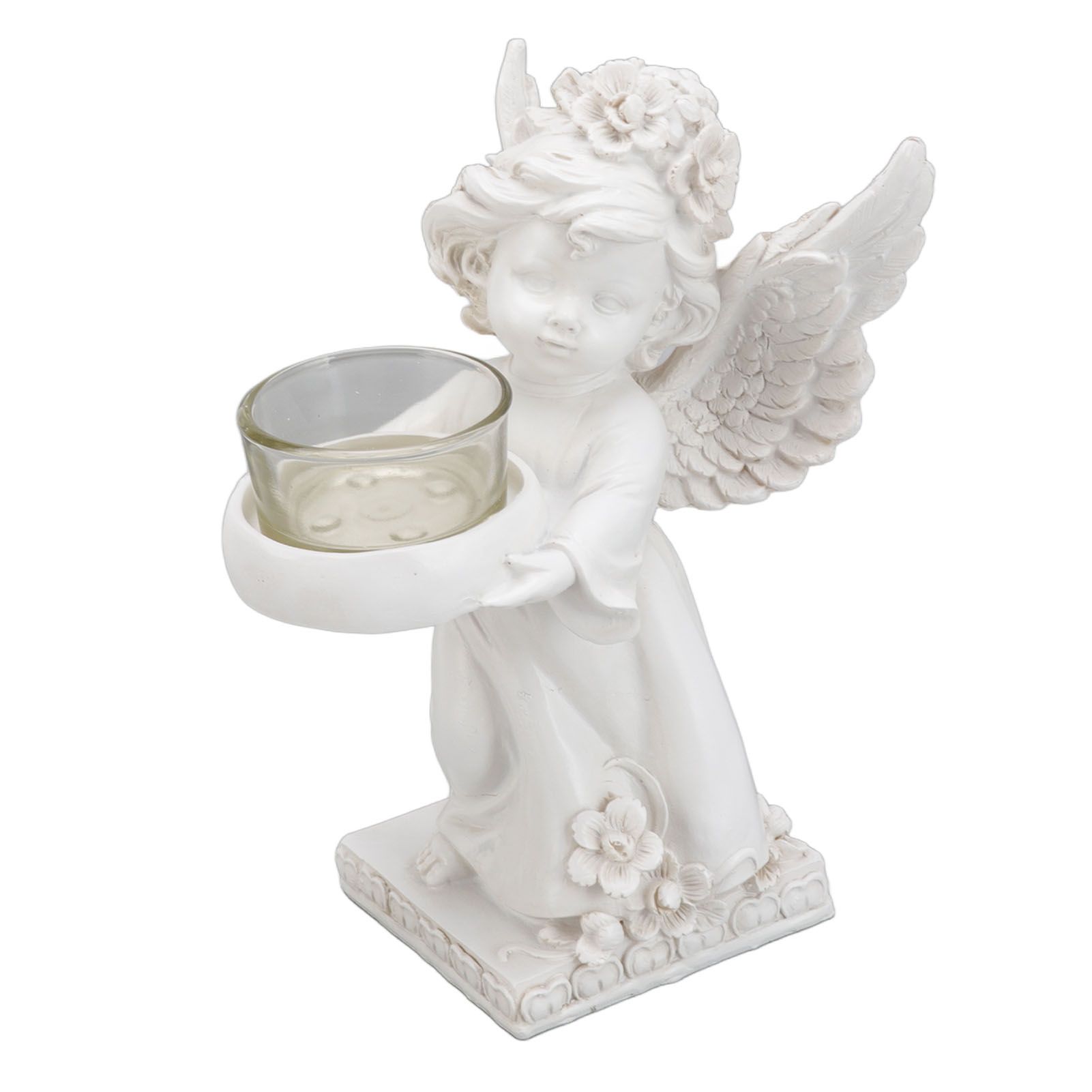 Angel Candle Holder Decorative Lightweight Robust Desktop Ambient Resin Candle view 4