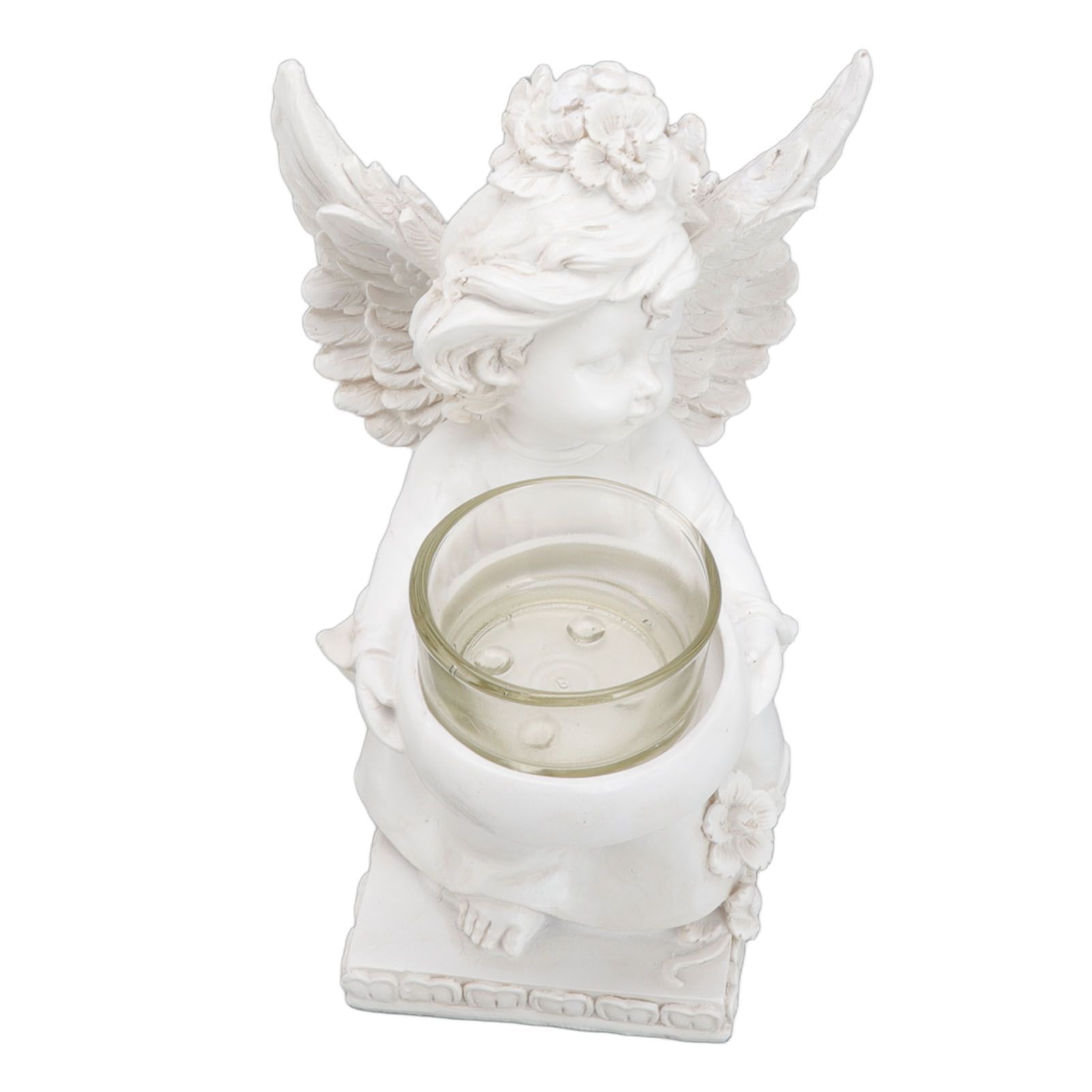 Angel Candle Holder Decorative Lightweight Robust Desktop Ambient Resin Candle view 6