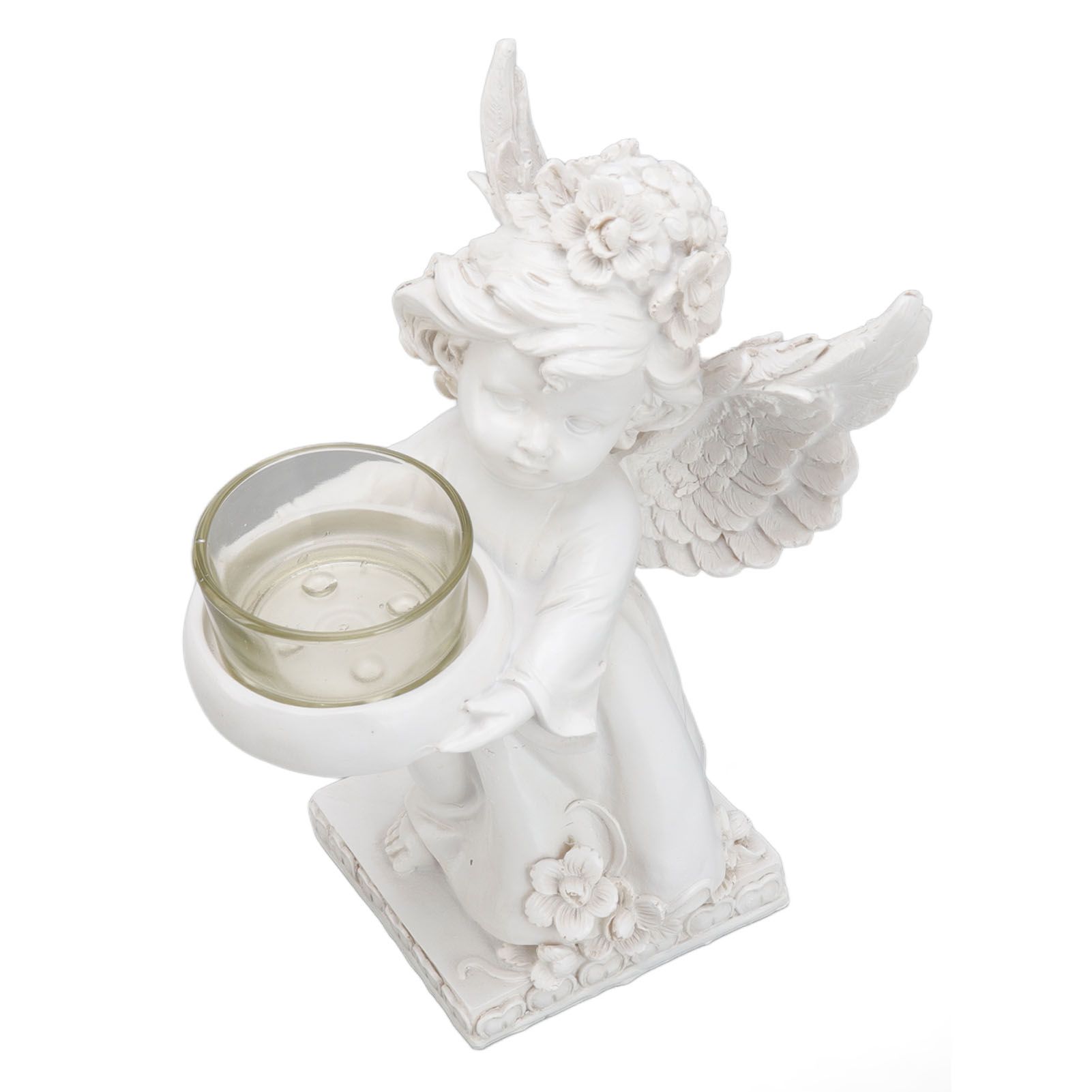 Angel Candle Holder Decorative Lightweight Robust Desktop Ambient Resin Candle view 7