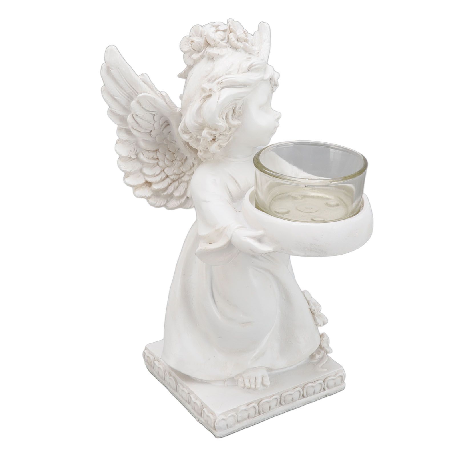 Angel Candle Holder Decorative Lightweight Robust Desktop Ambient Resin Candle view 8