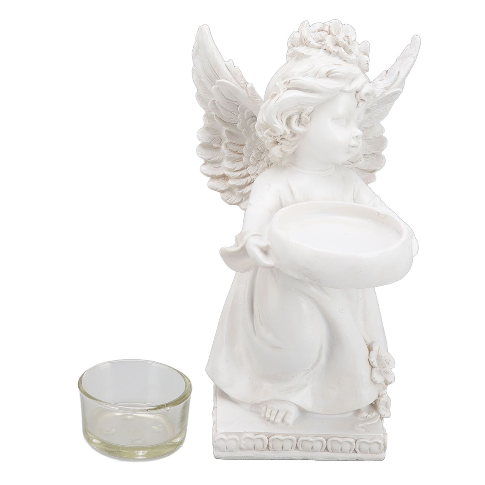 Angel Candle Holder Decorative Lightweight Robust Desktop Ambient Resin Candle view 9