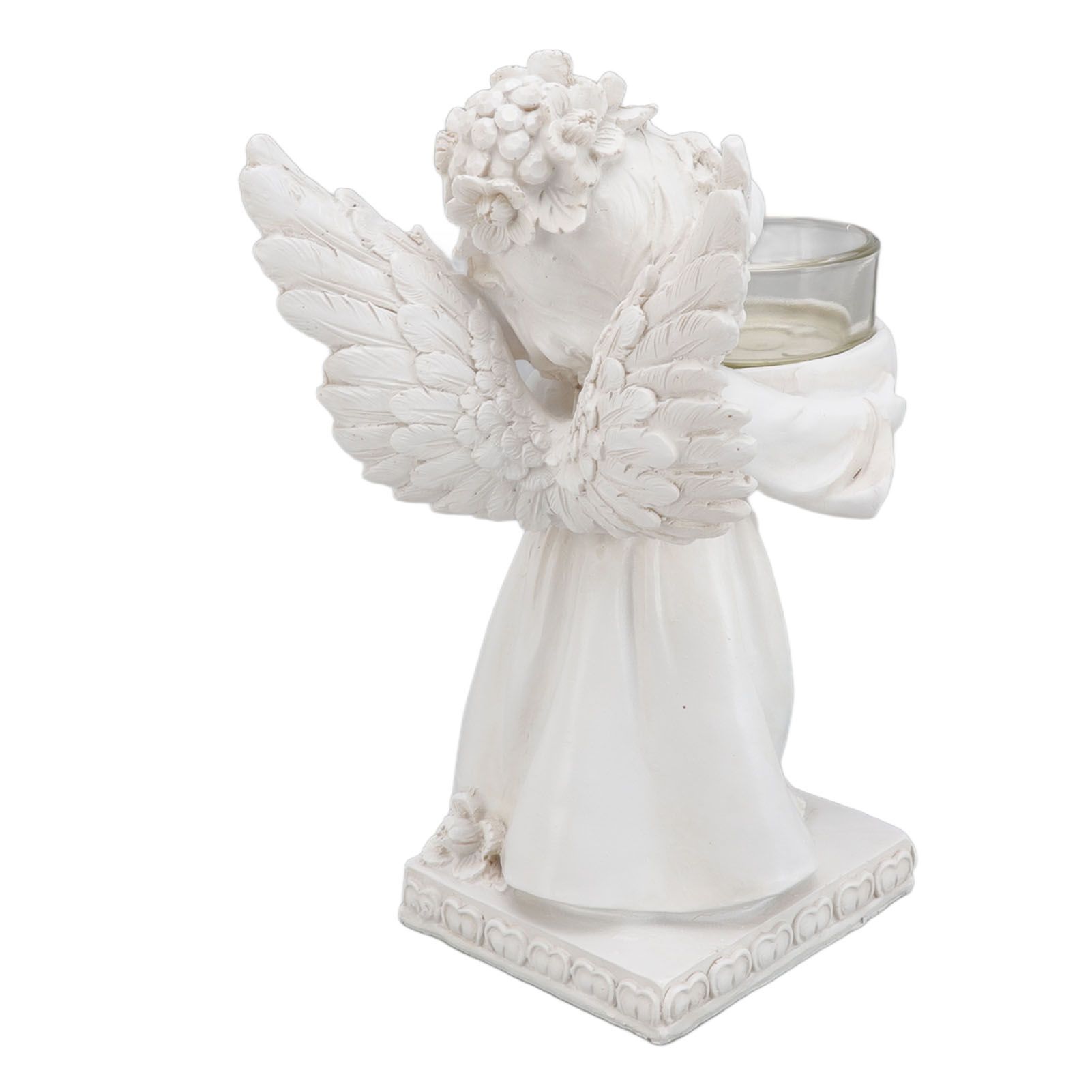 Angel Candle Holder Decorative Lightweight Robust Desktop Ambient Resin Candle view 10