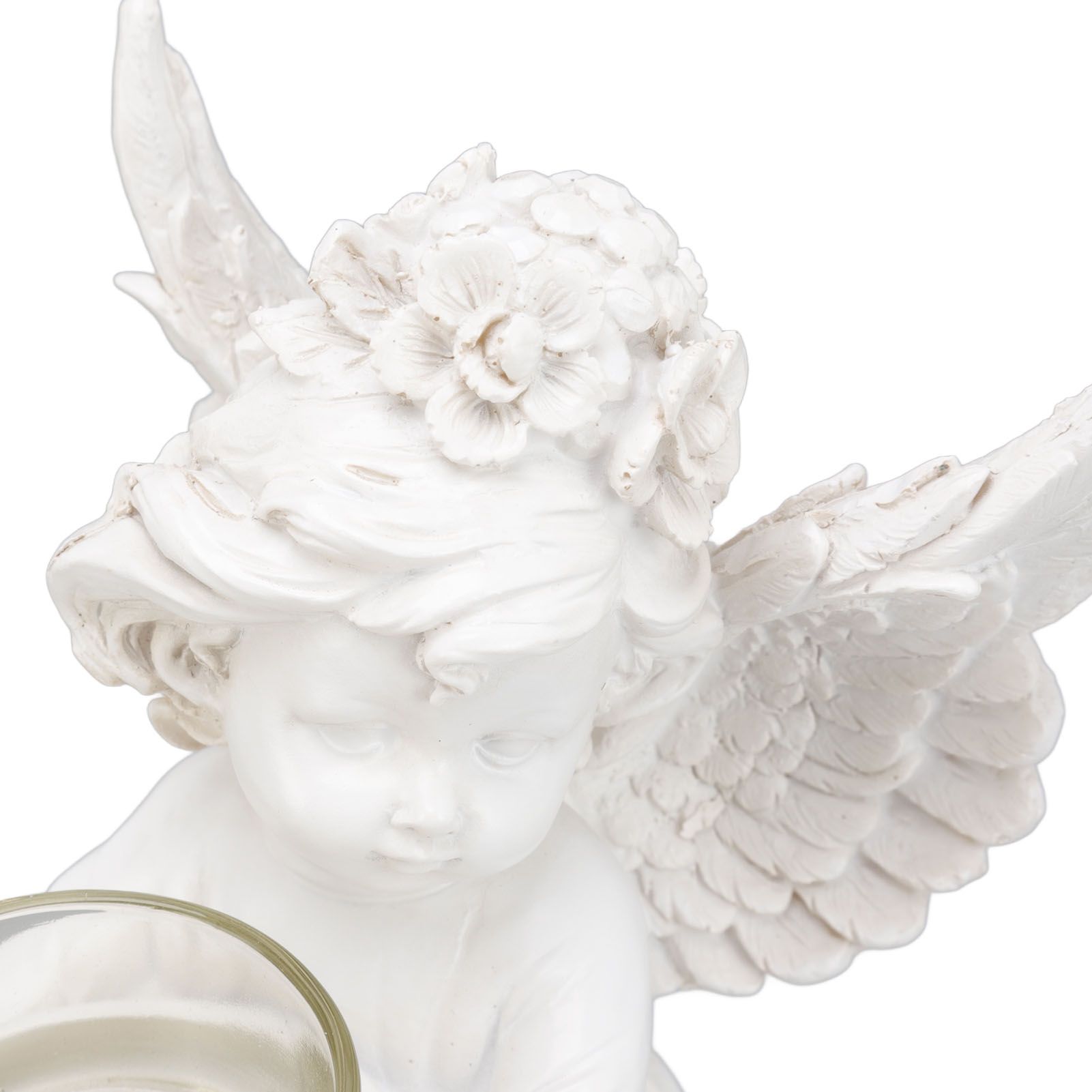 Angel Candle Holder Decorative Lightweight Robust Desktop Ambient Resin Candle view 13