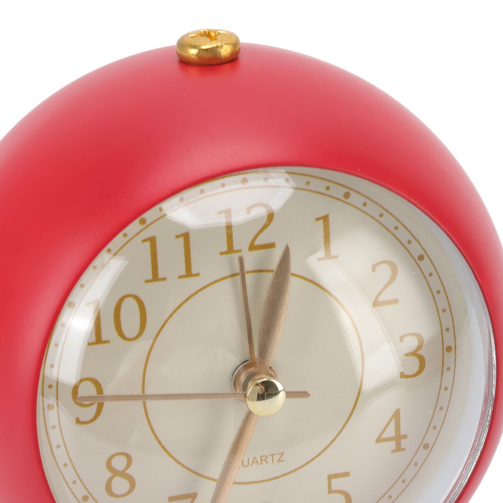 Retro Alarm Clock Silent Decorative Round Ring Base Small Quartz Alarm Clock view 13