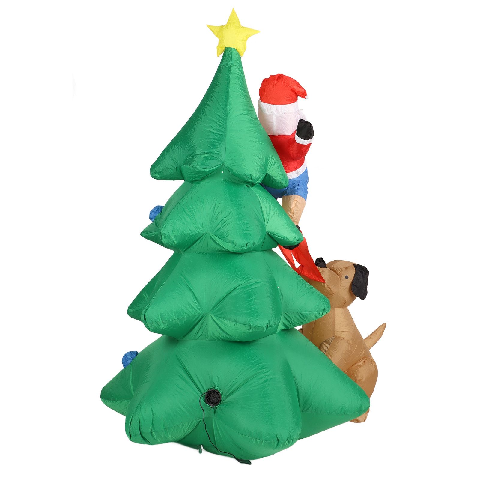 Dog Bite Old Man's Christmas Tree LED Growing Inflatable Christmas Tree for view 8