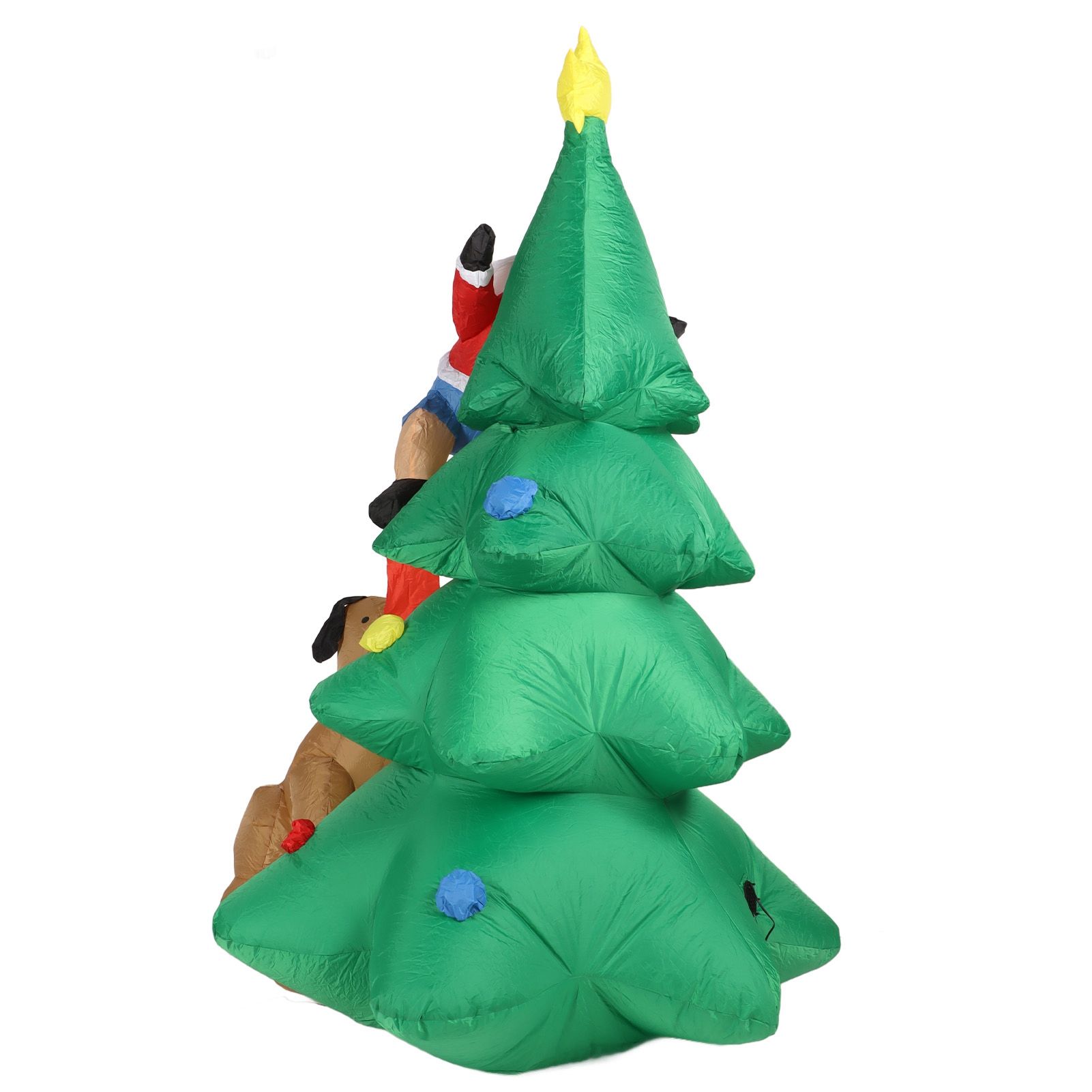 Dog Bite Old Man's Christmas Tree LED Growing Inflatable Christmas Tree for view 10