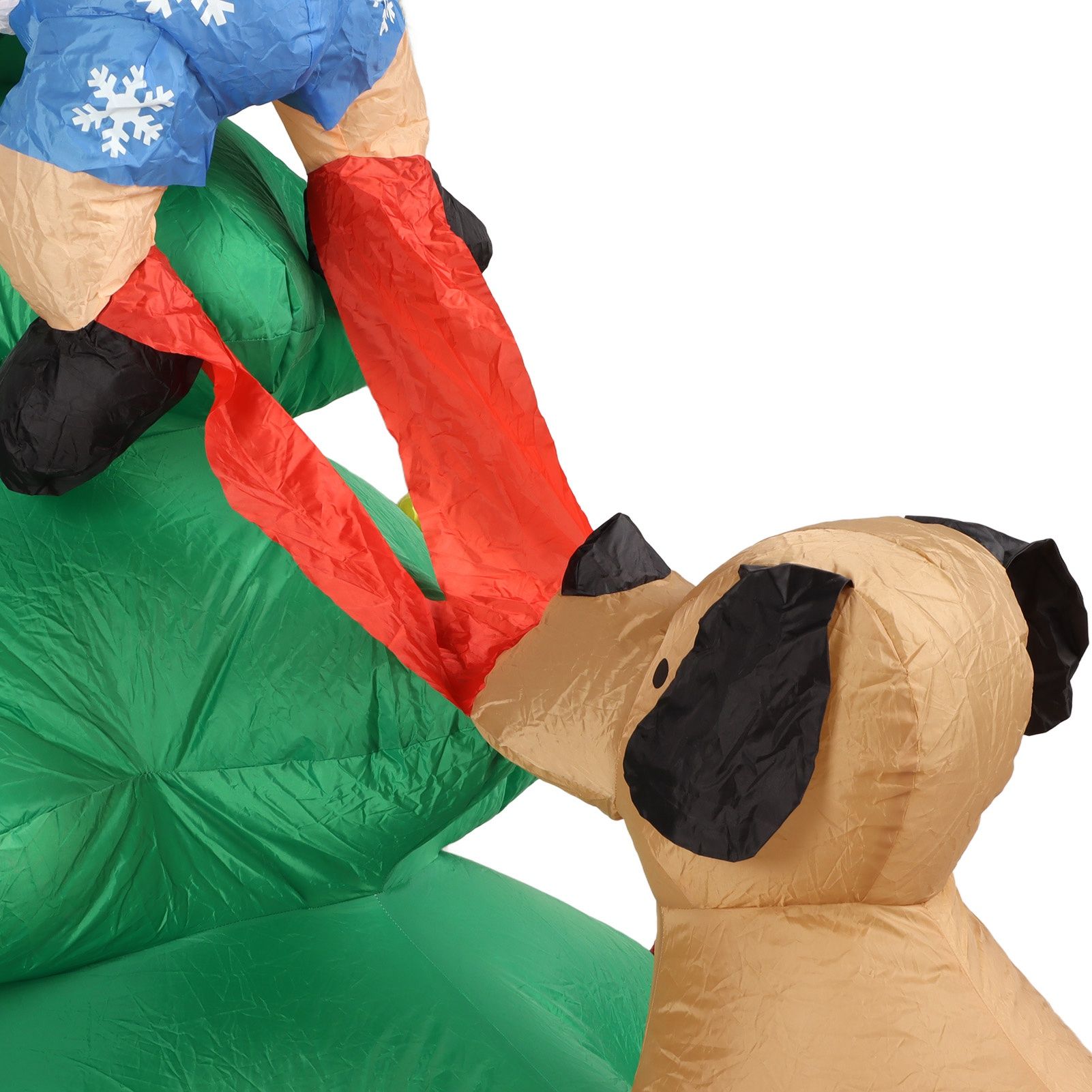 Dog Bite Old Man's Christmas Tree LED Growing Inflatable Christmas Tree for view 15