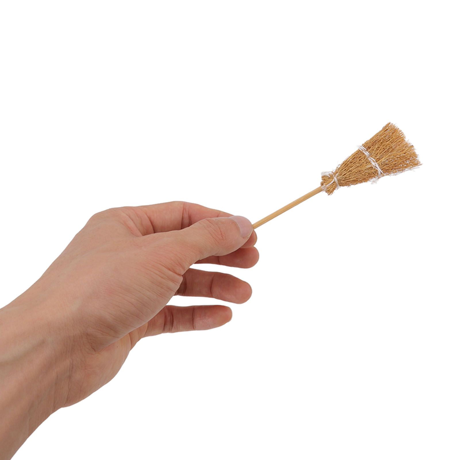 20pcs Mini Witch Broom White Rope Decoration DIY Mini Witch Miniature Witch view 13
