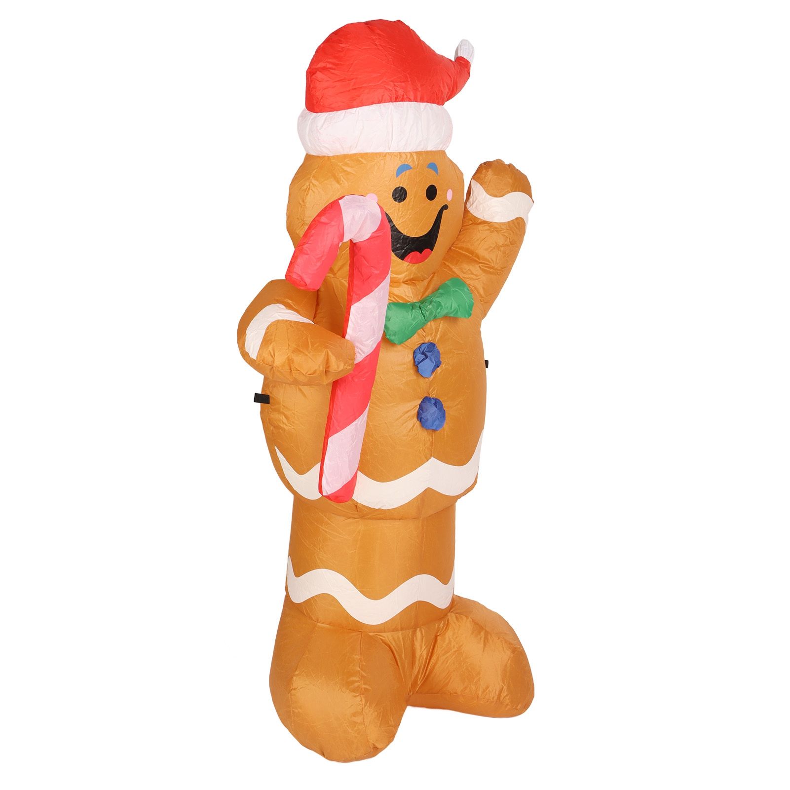1.5m Height Christmas Inflatables Gingerbread Man with Candy Canes Blow Up view 4