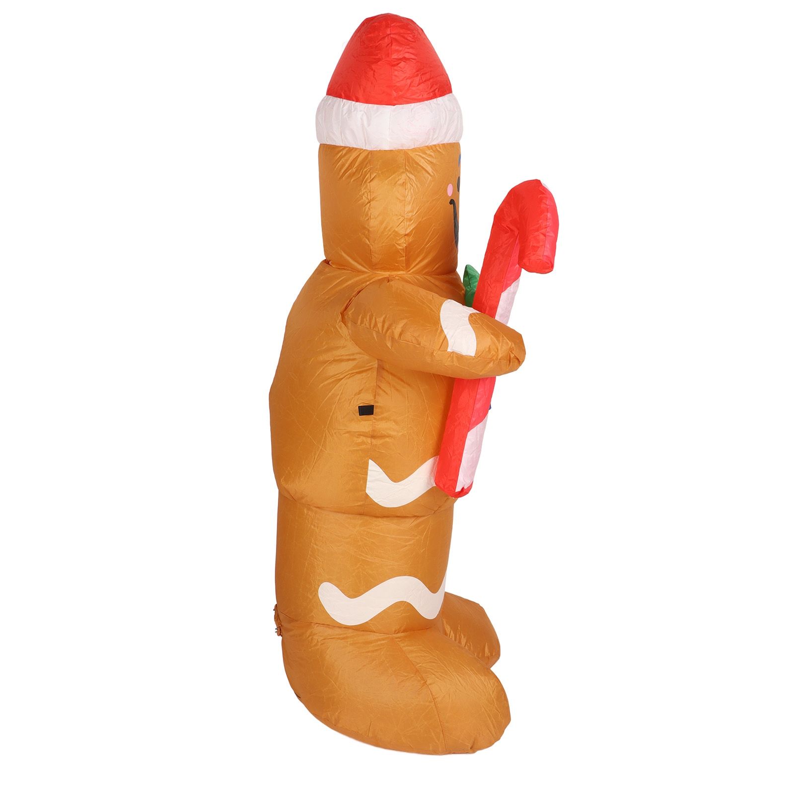 1.5m Height Christmas Inflatables Gingerbread Man with Candy Canes Blow Up view 6
