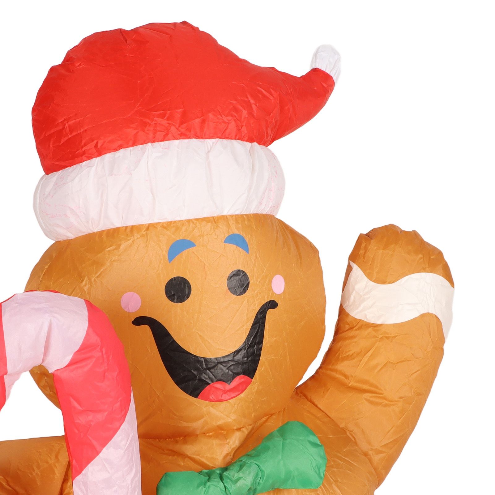 1.5m Height Christmas Inflatables Gingerbread Man with Candy Canes Blow Up view 13