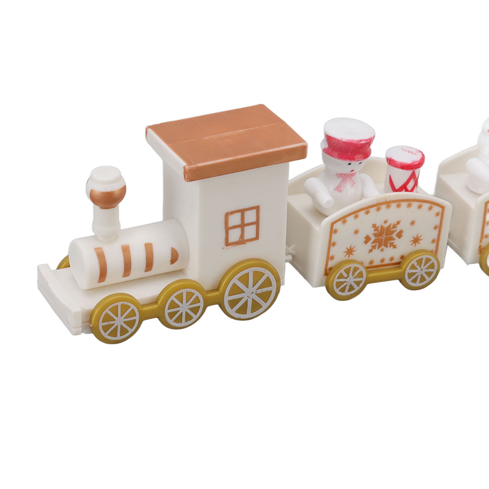 3 Sets Small Train Christmas Decorations Exquisite Mini Train Decor Set view 13